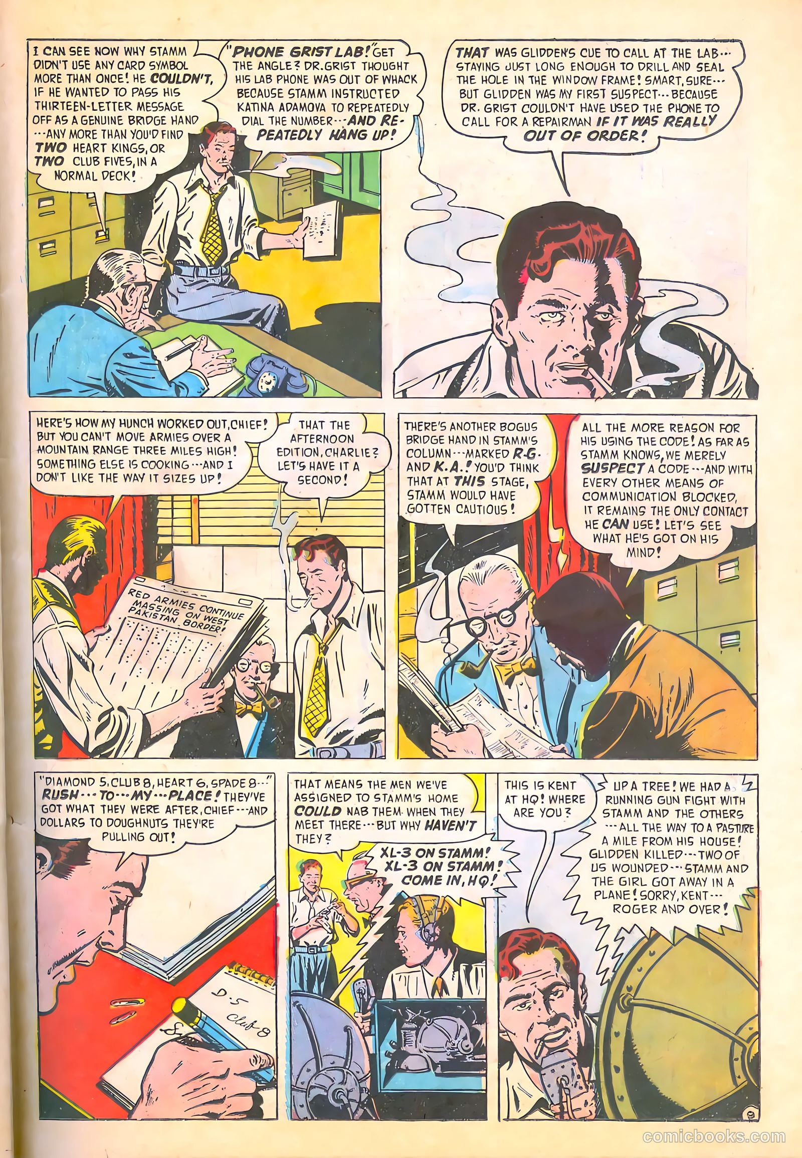 Spy-Hunters #7 (1950) — page 35 of 52