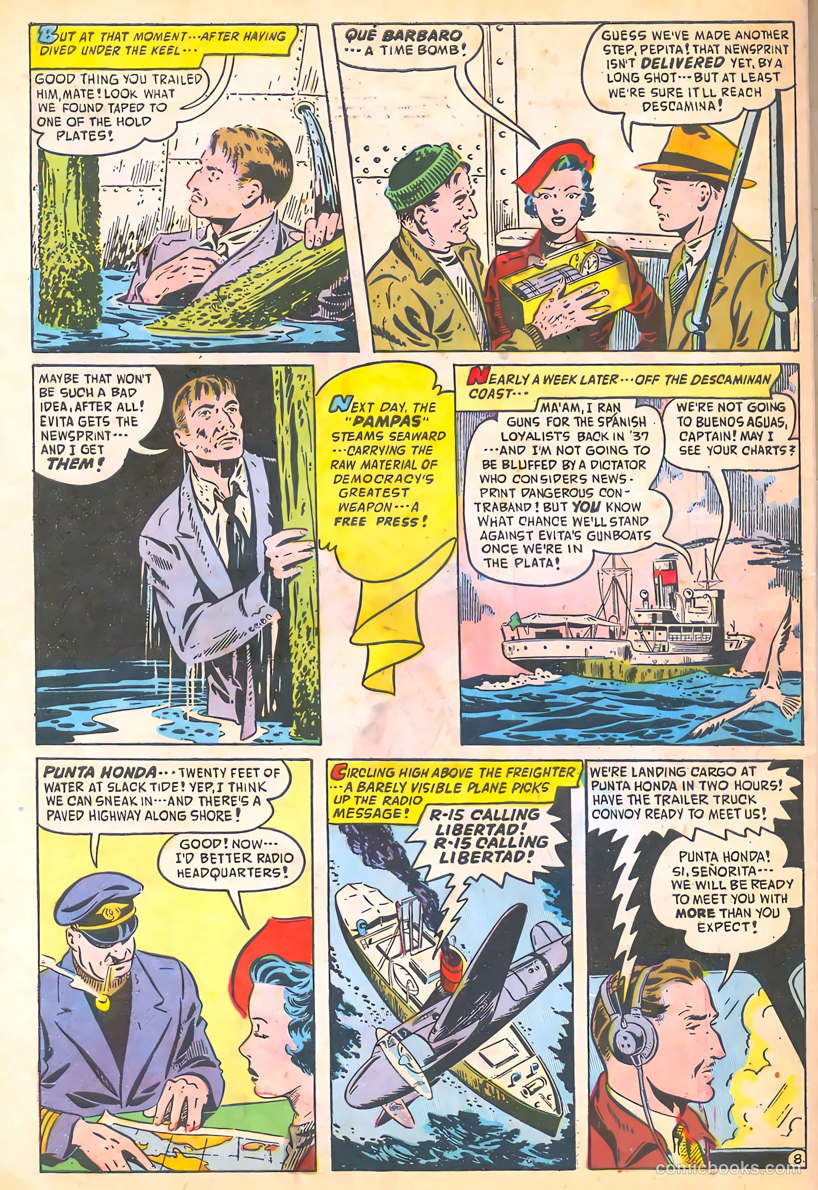 Spy-Hunters #7 (1950) — page 48 of 52