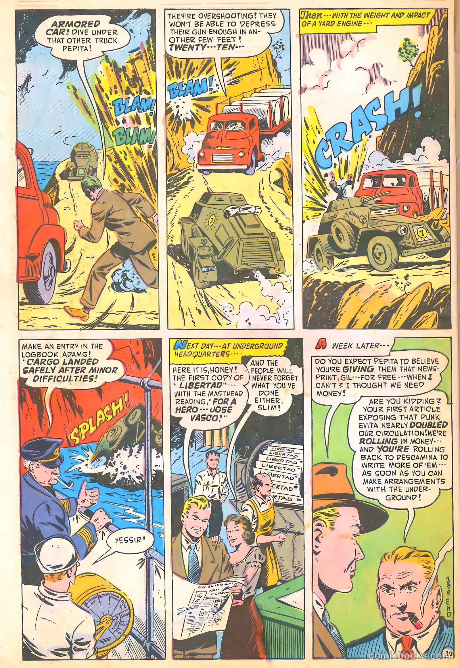 Spy-Hunters #7 (1950) — page 50 of 52