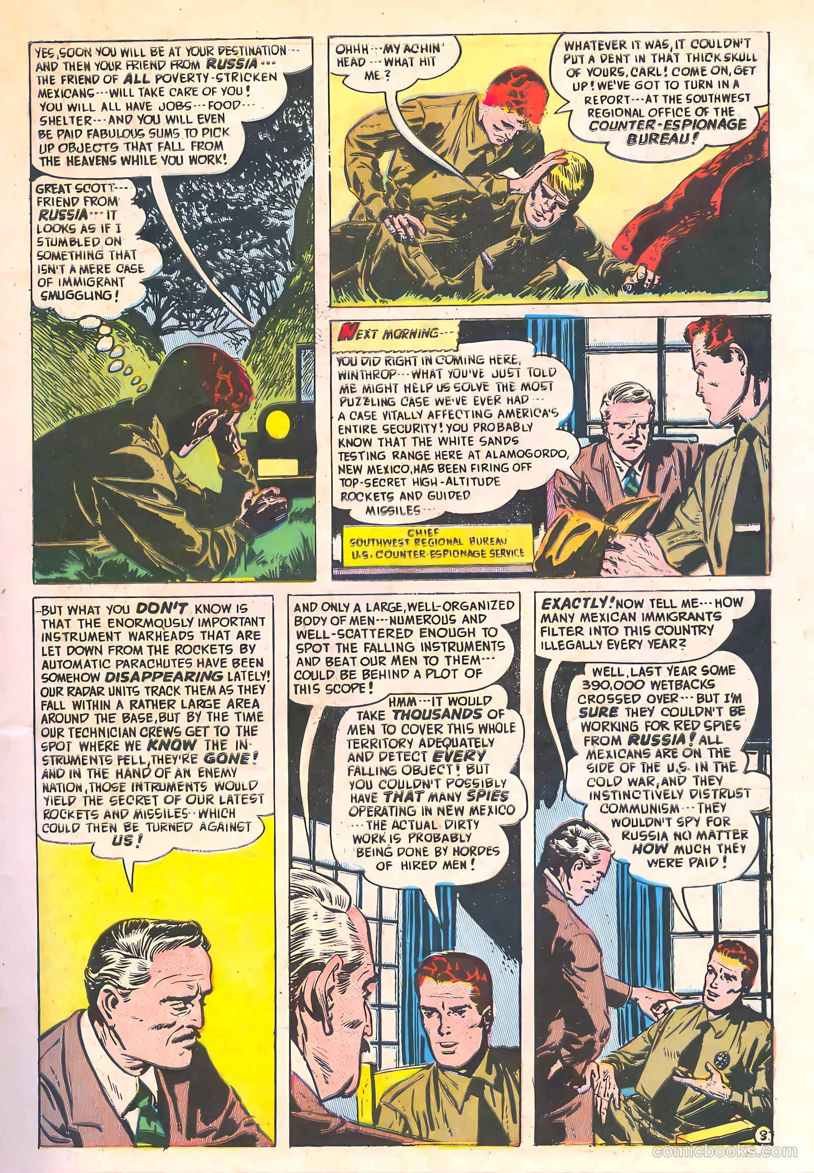 Spy-Hunters #8 (1950) — page 5 of 52