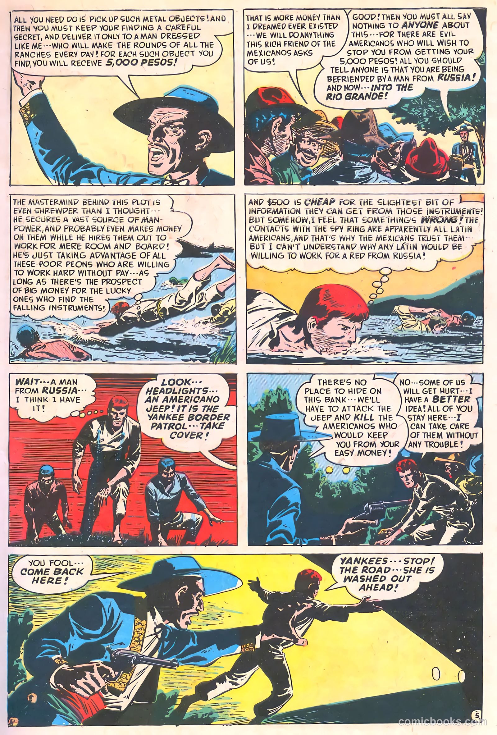 Spy-Hunters #8 (1950) — page 7 of 52