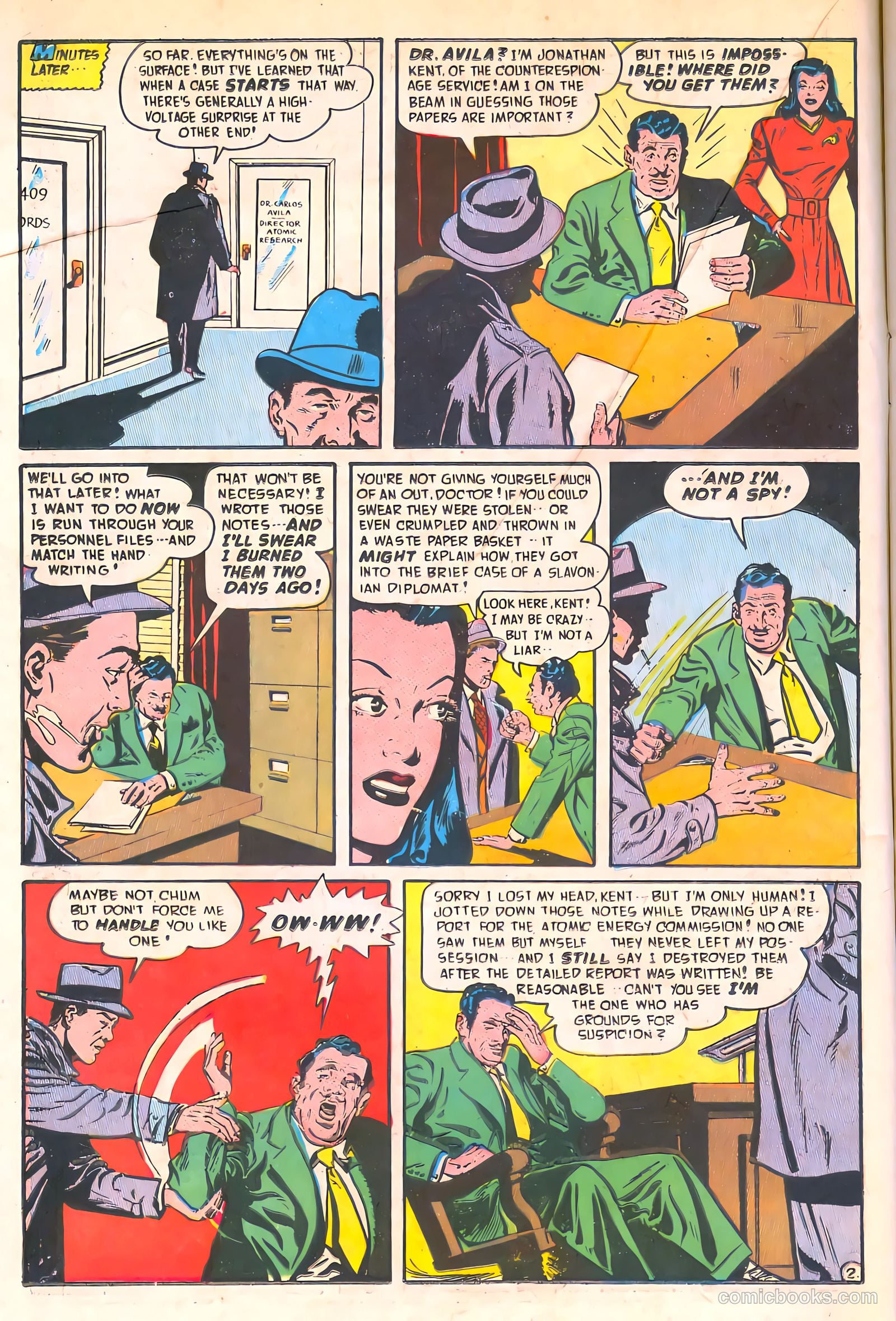 Spy-Hunters #8 (1950) — page 18 of 52
