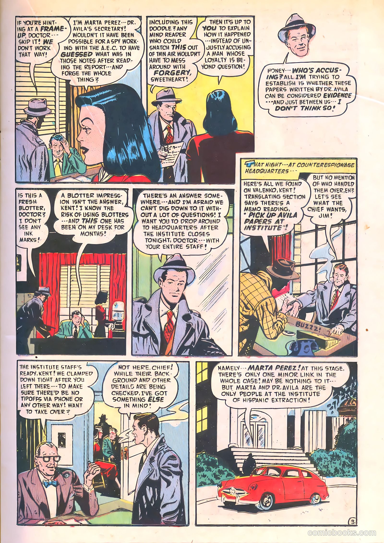 Spy-Hunters #8 (1950) — page 19 of 52
