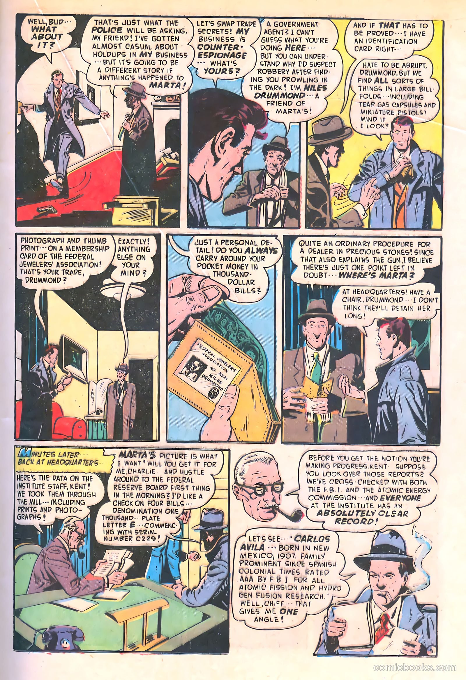 Spy-Hunters #8 (1950) — page 21 of 52
