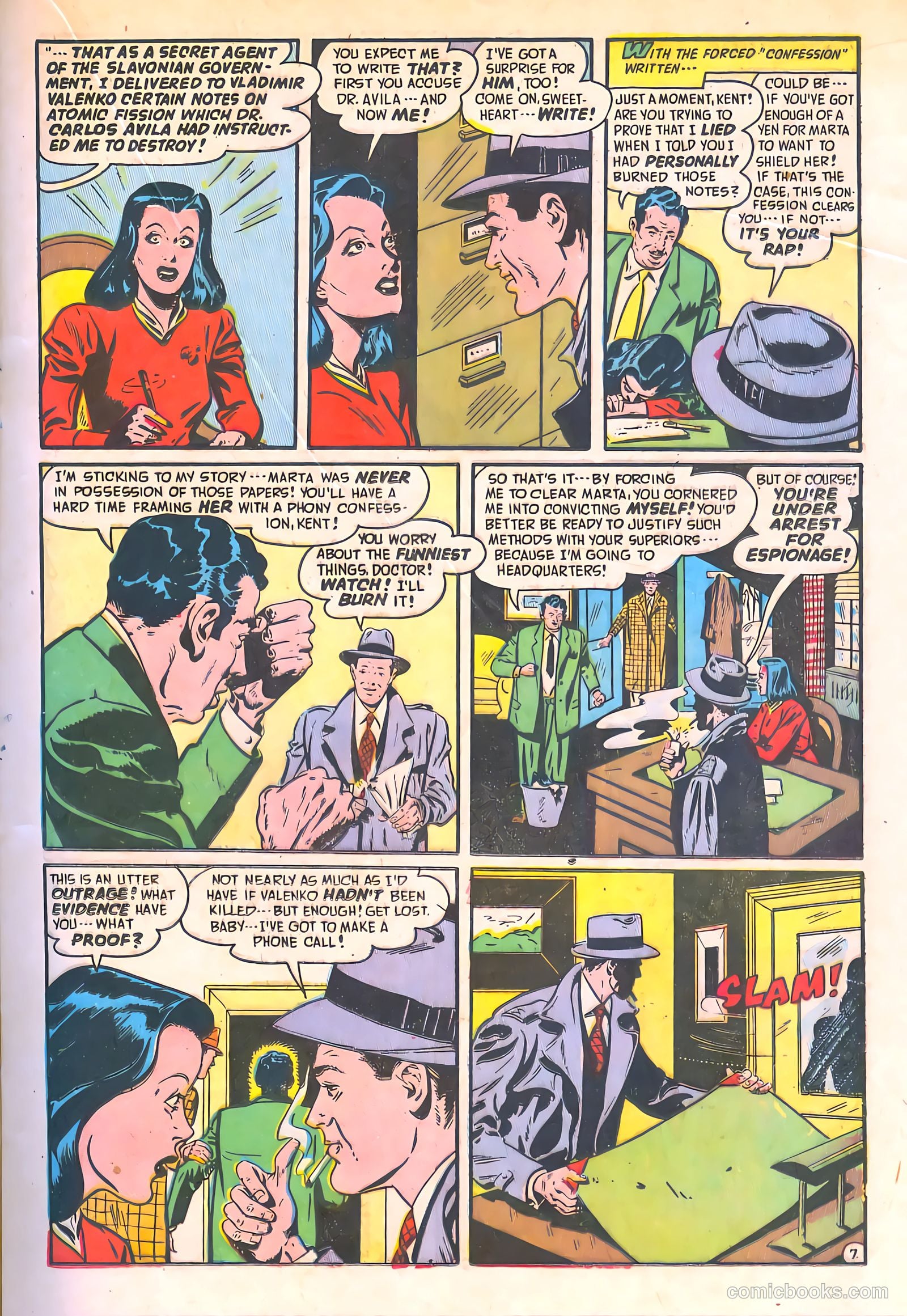 Spy-Hunters #8 (1950) — page 23 of 52