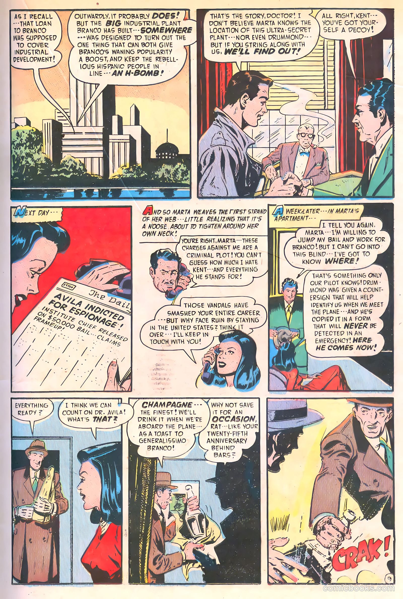 Spy-Hunters #8 (1950) — page 25 of 52