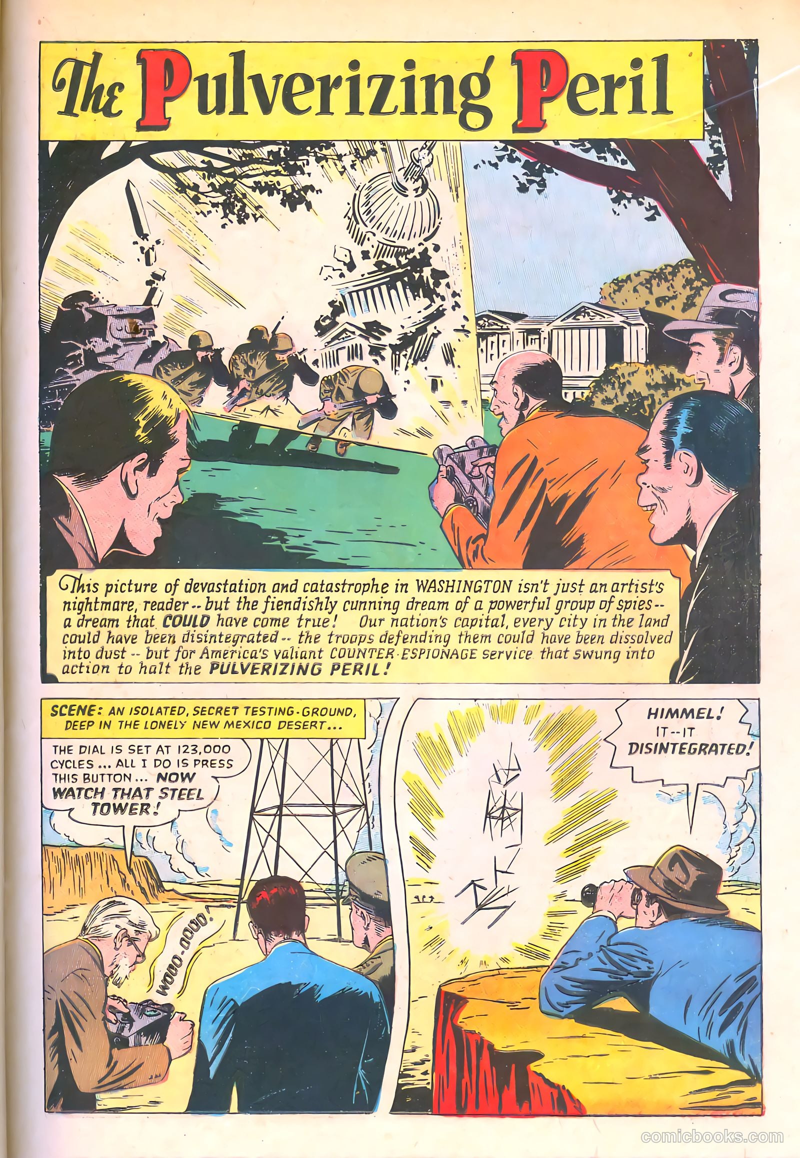 Spy-Hunters #8 (1950) — page 35 of 52