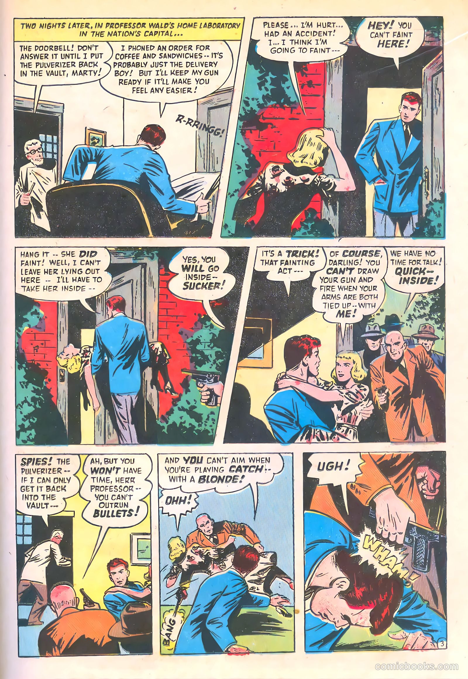 Spy-Hunters #8 (1950) — page 37 of 52