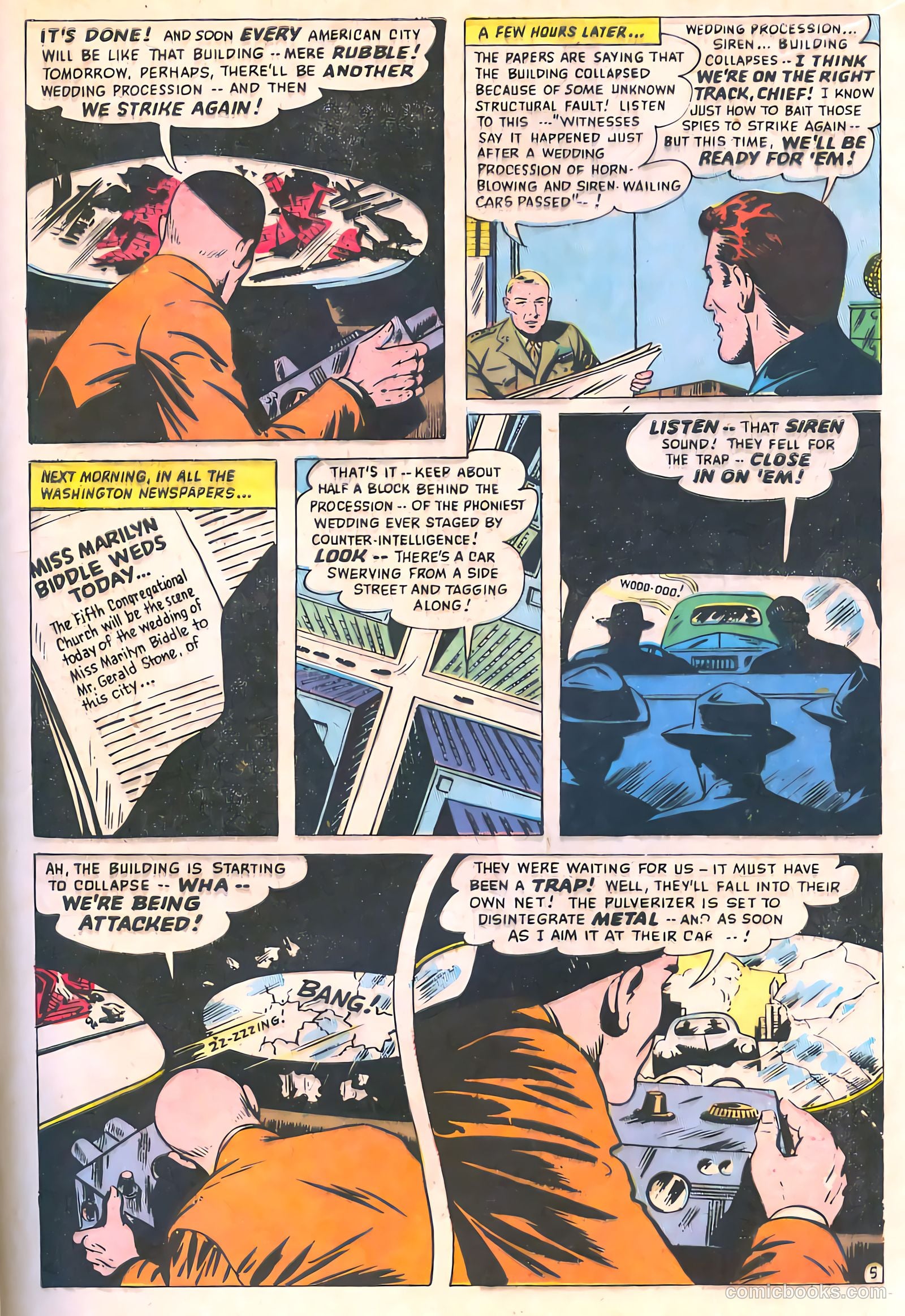 Spy-Hunters #8 (1950) — page 39 of 52