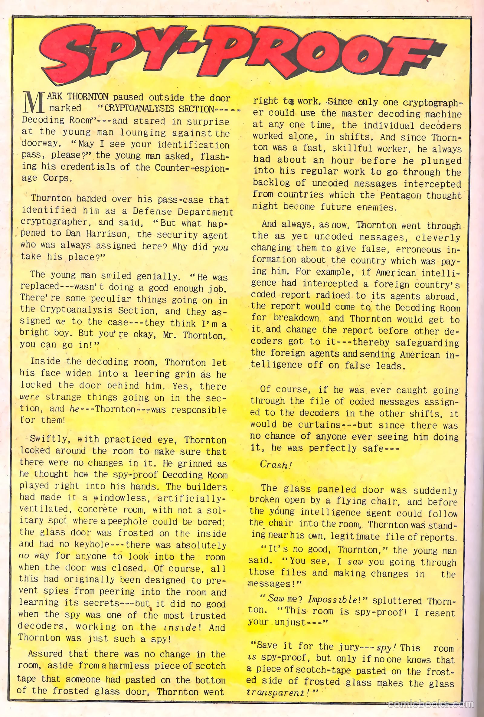 Spy-Hunters #8 (1950) — page 46 of 52