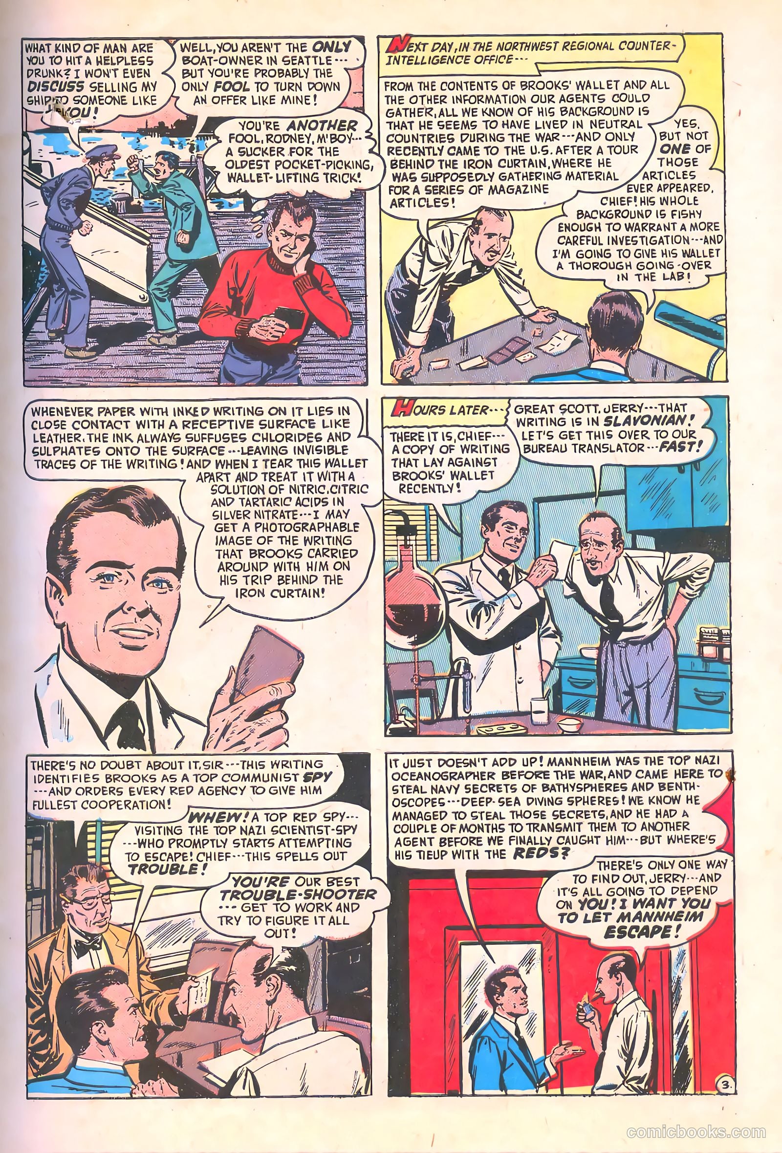 Spy-Hunters #9 (1950) — page 5 of 52