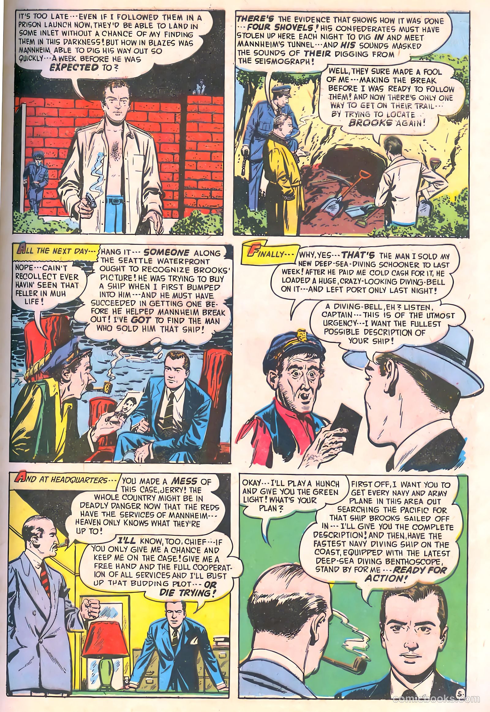 Spy-Hunters #9 (1950) — page 7 of 52