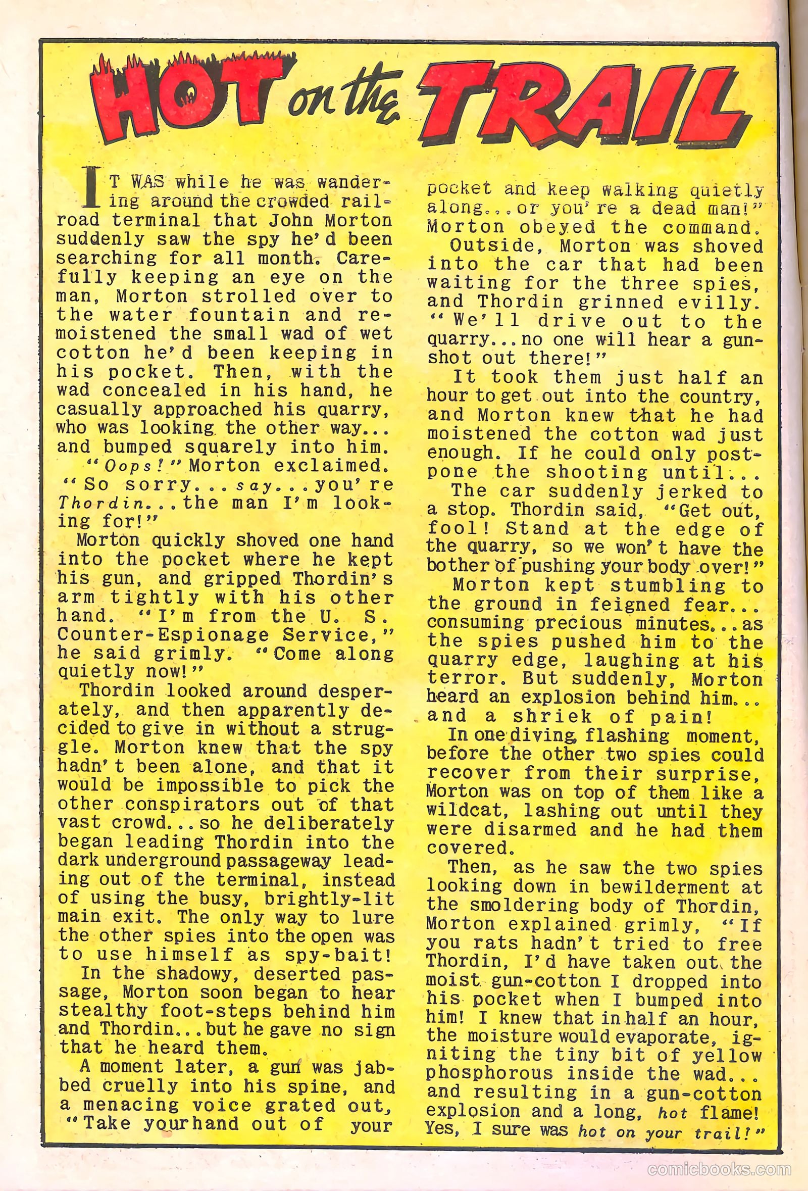 Spy-Hunters #9 (1950) — page 14 of 52