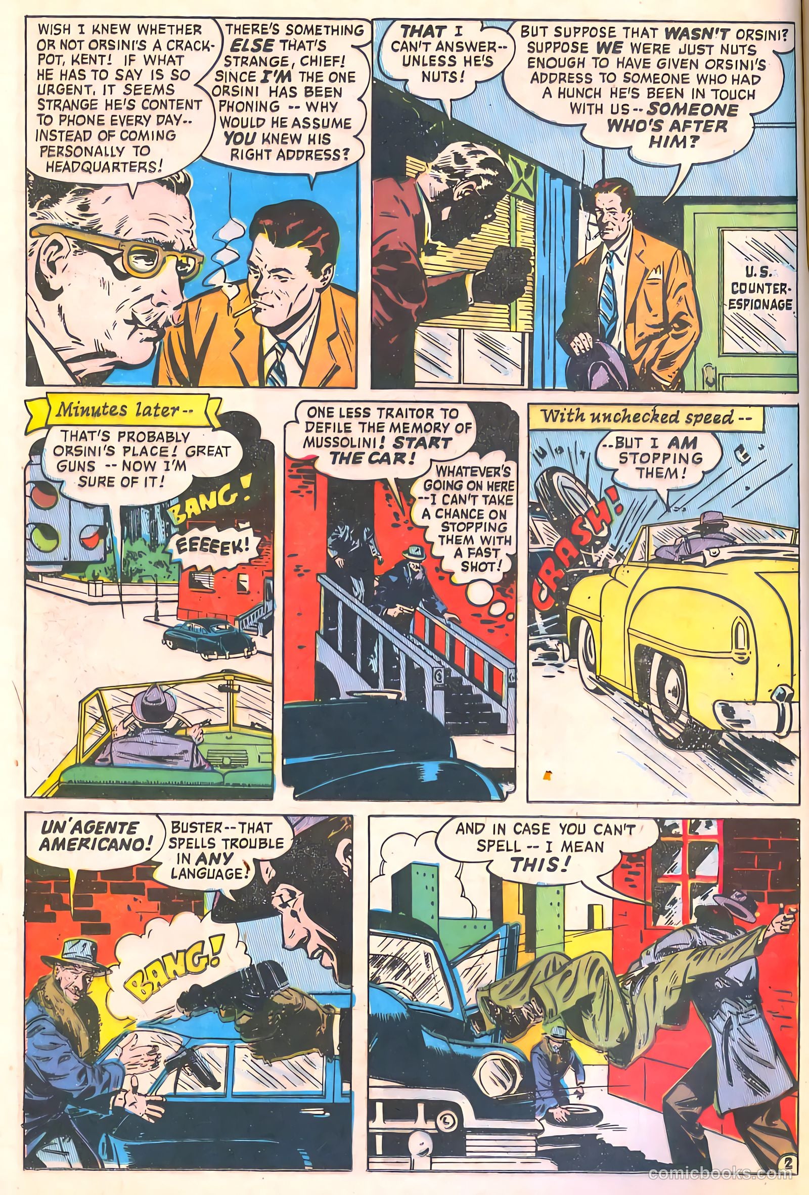 Spy-Hunters #9 (1950) — page 16 of 52