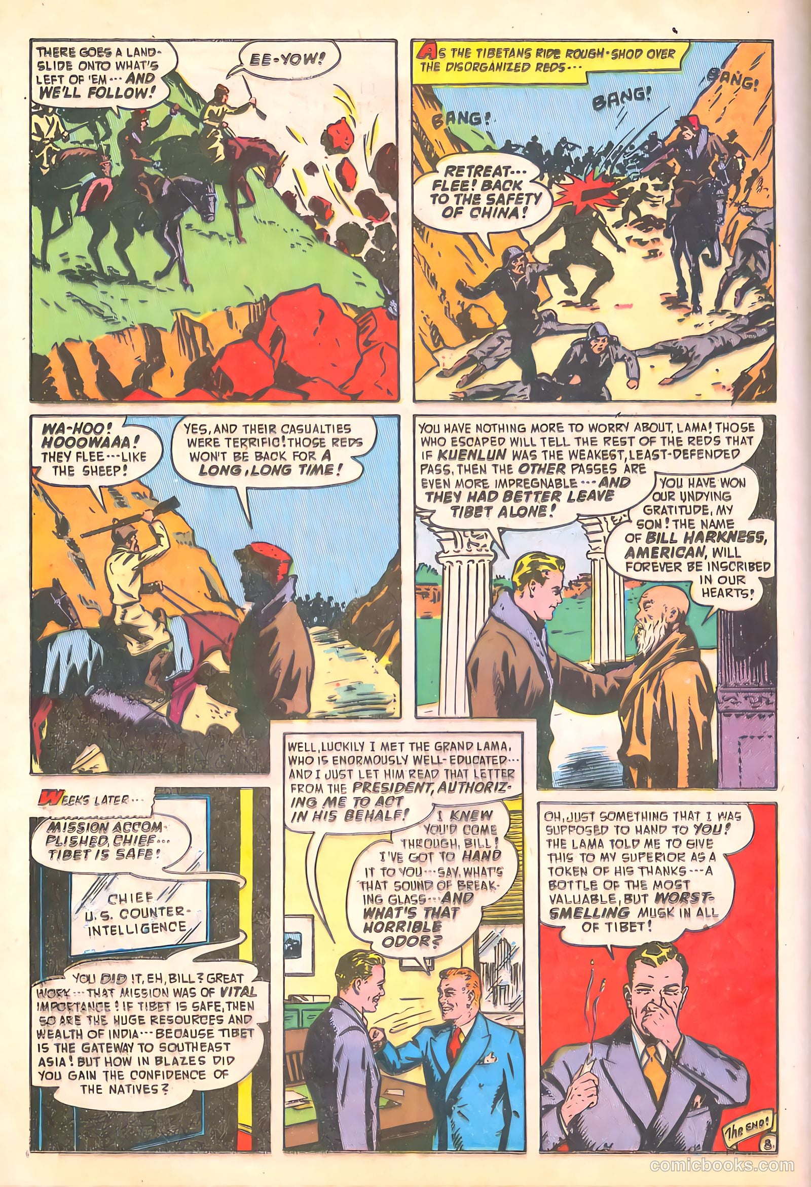 Spy-Hunters #9 (1950) — page 36 of 52