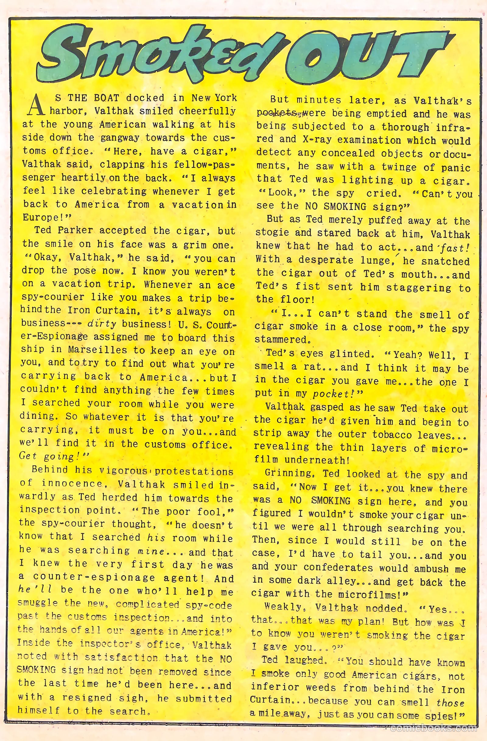 Spy-Hunters #9 (1950) — page 38 of 52