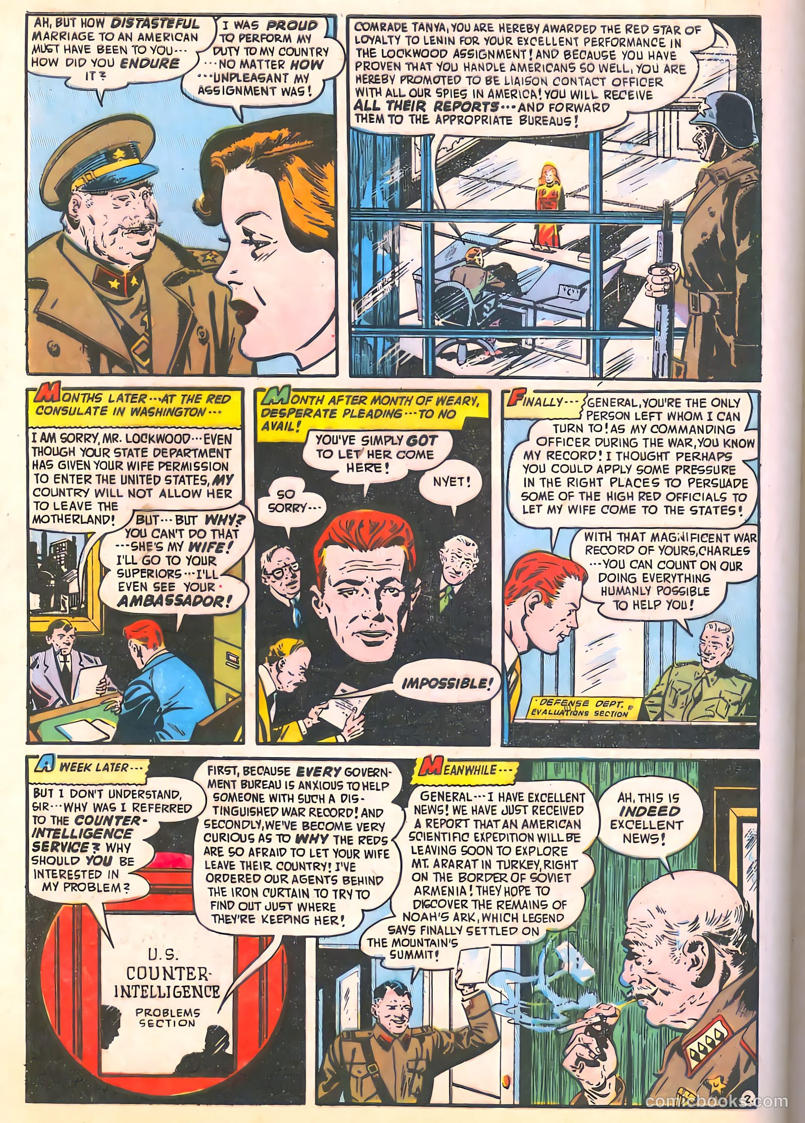 Spy-Hunters #9 (1950) — page 40 of 52