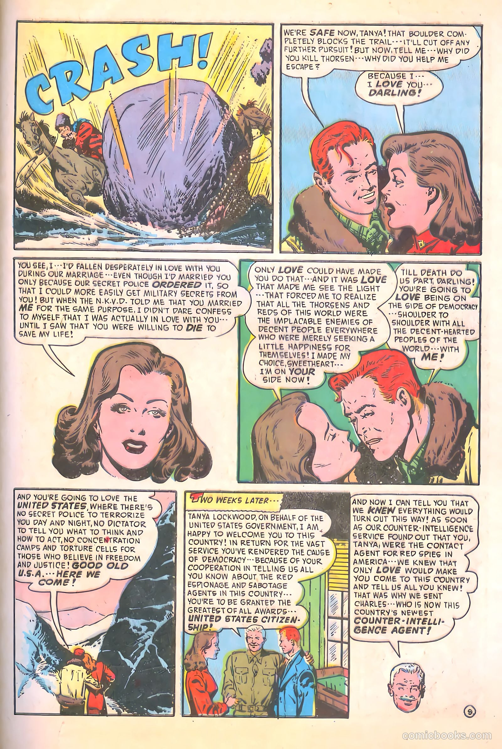 Spy-Hunters #9 (1950) — page 47 of 52