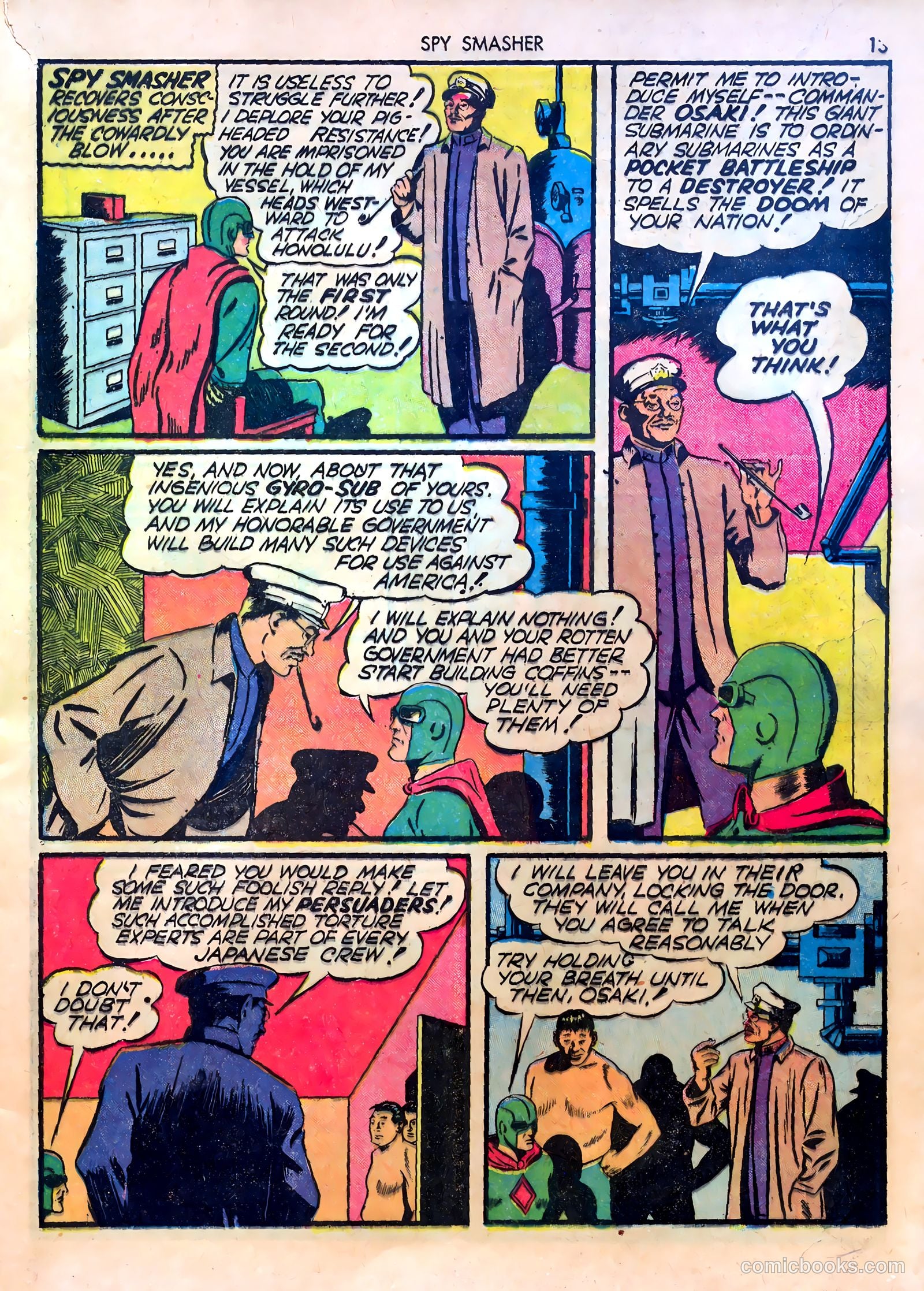 Spy Smasher #4 (1942) — page 13 of 68