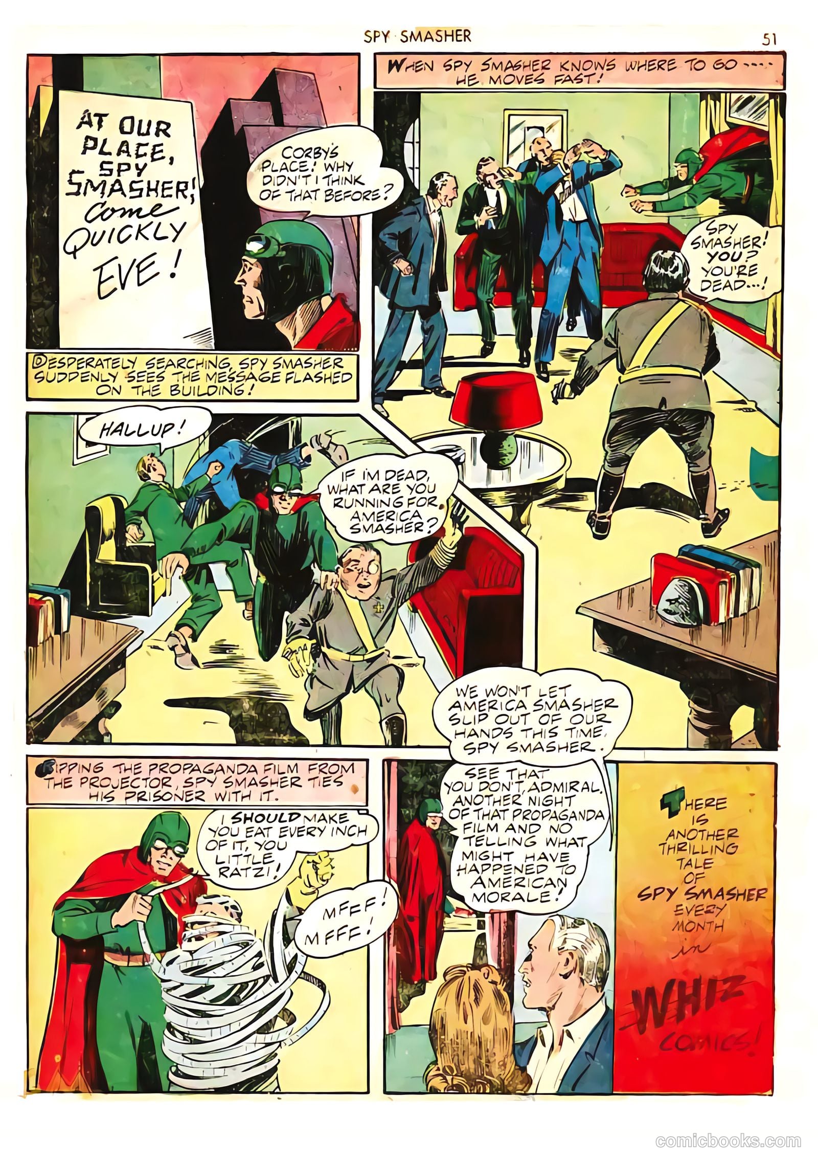 Spy Smasher #5 (1942) — page 51 of 68
