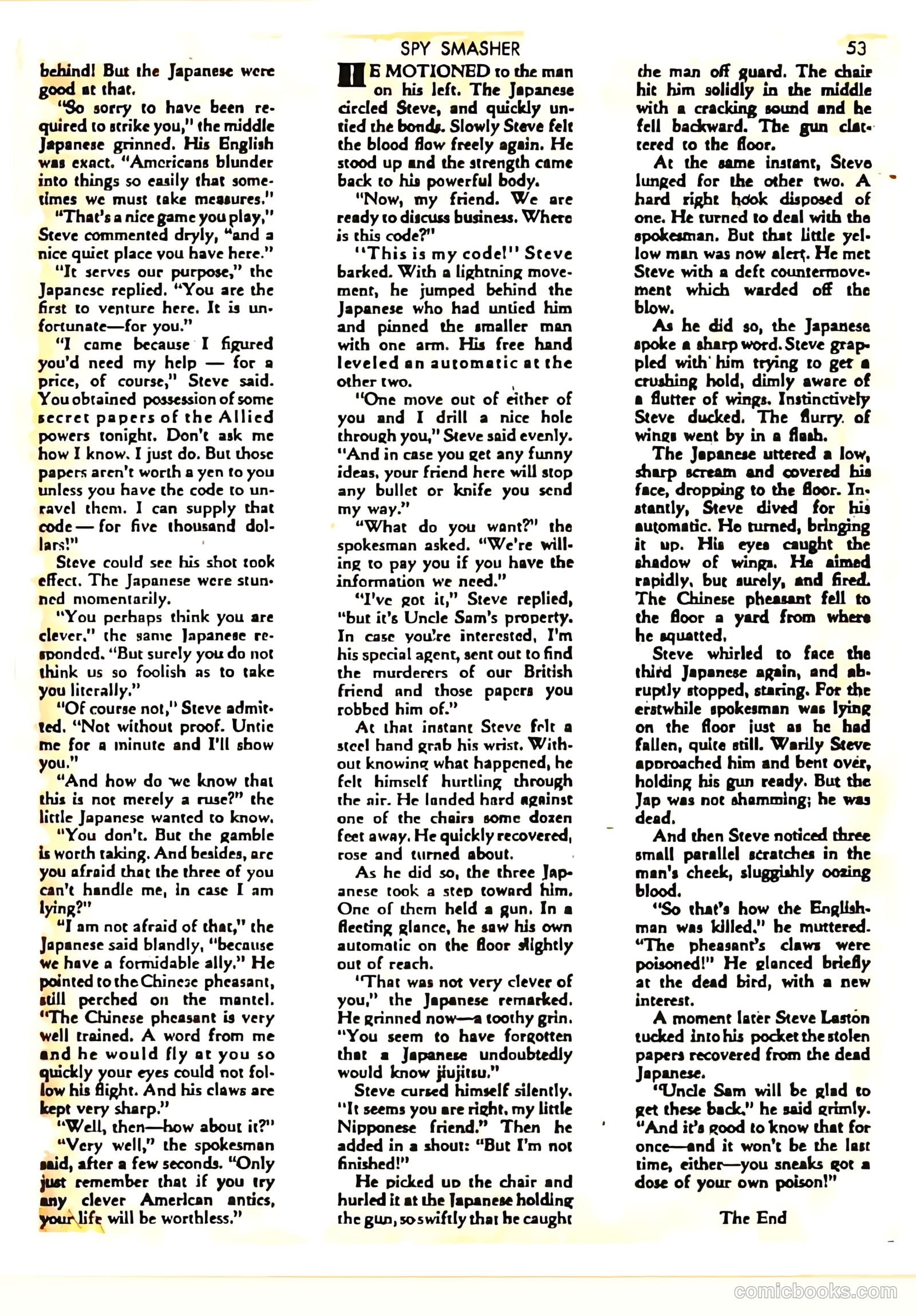Spy Smasher #5 (1942) — page 53 of 68