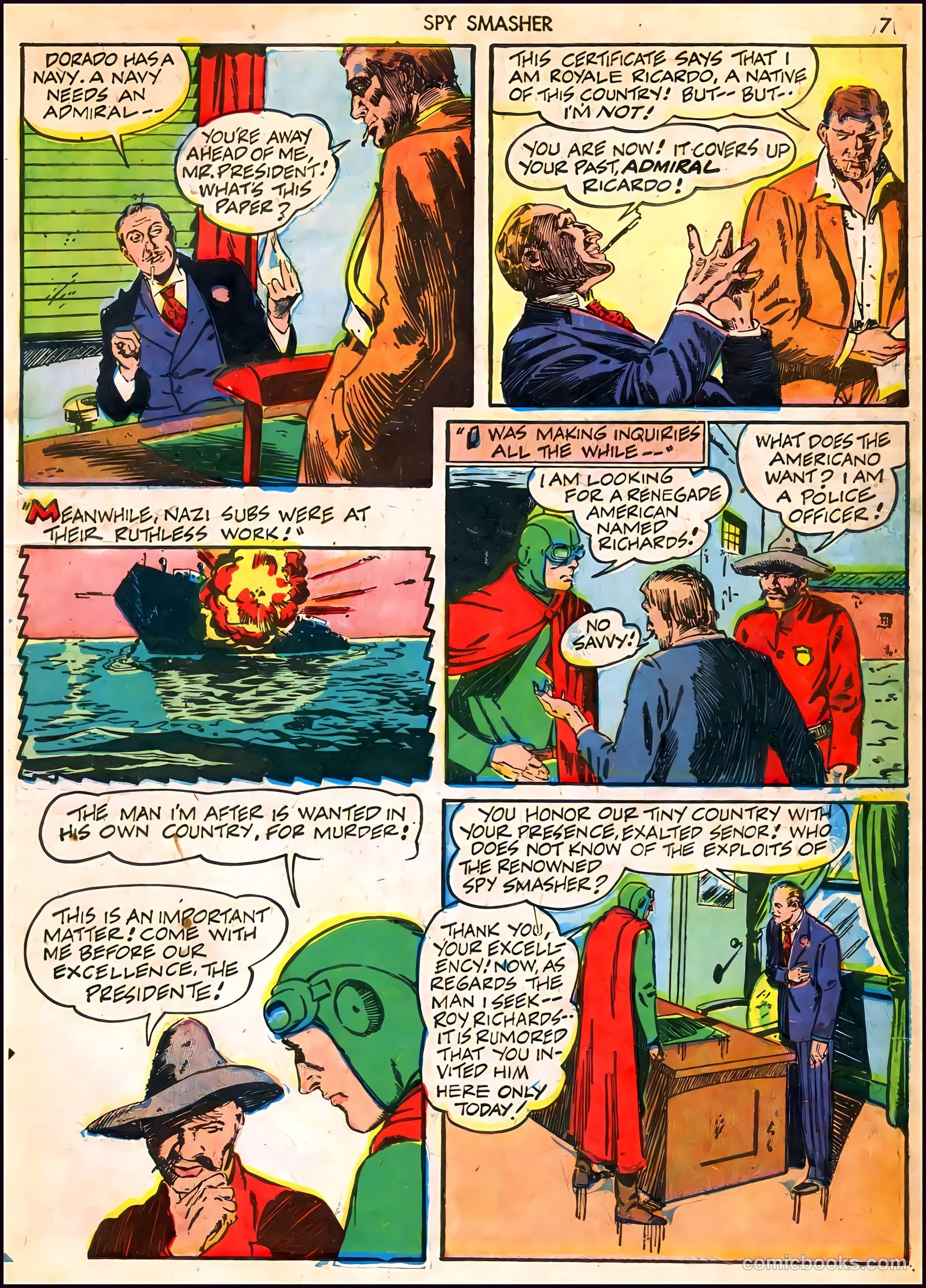 Spy Smasher #6 (1942) — page 7 of 68