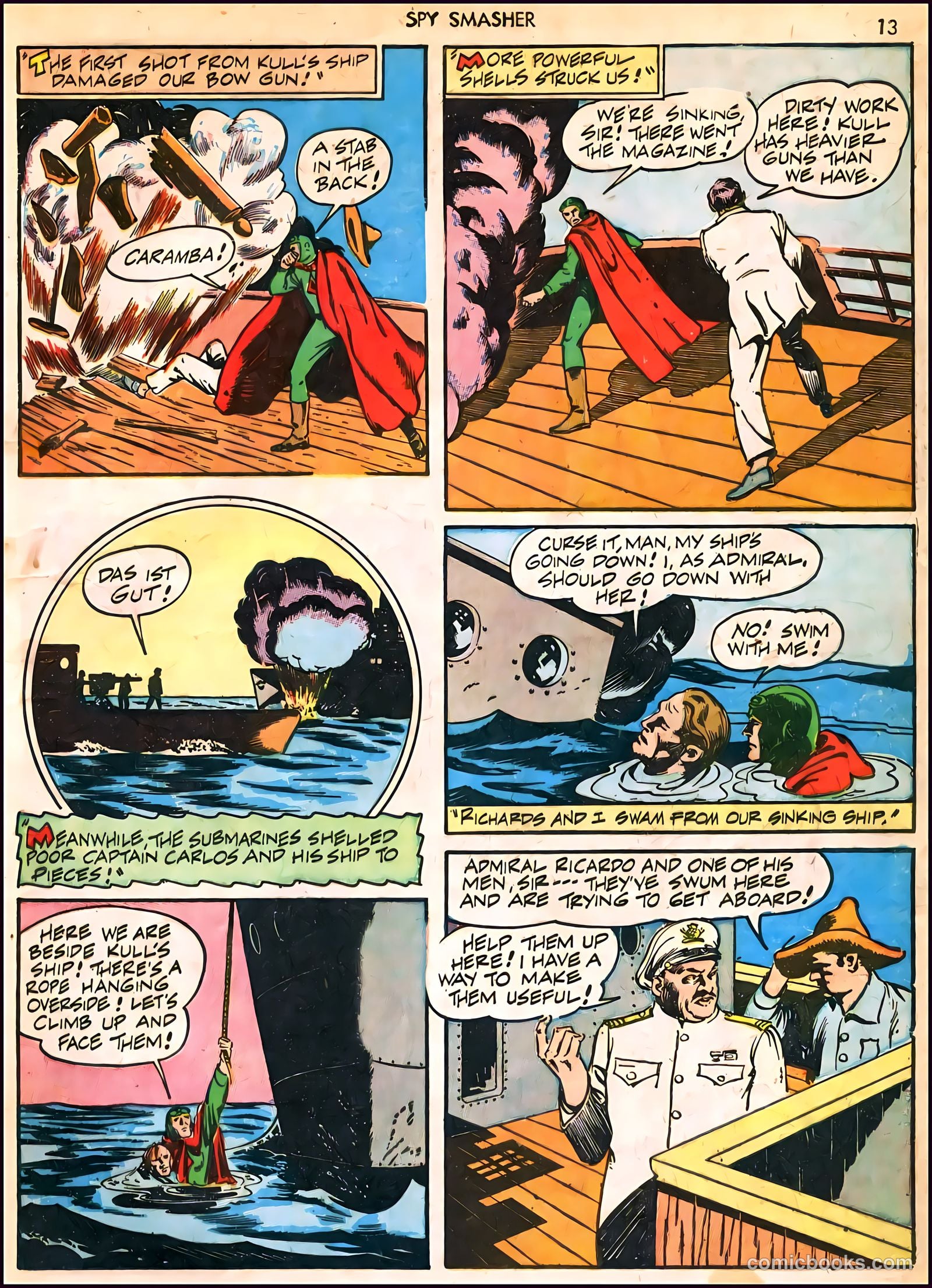 Spy Smasher #6 (1942) — page 13 of 68