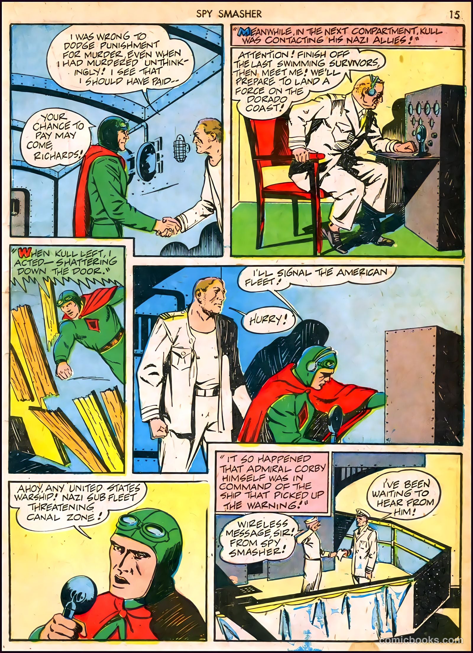 Spy Smasher #6 (1942) — page 15 of 68