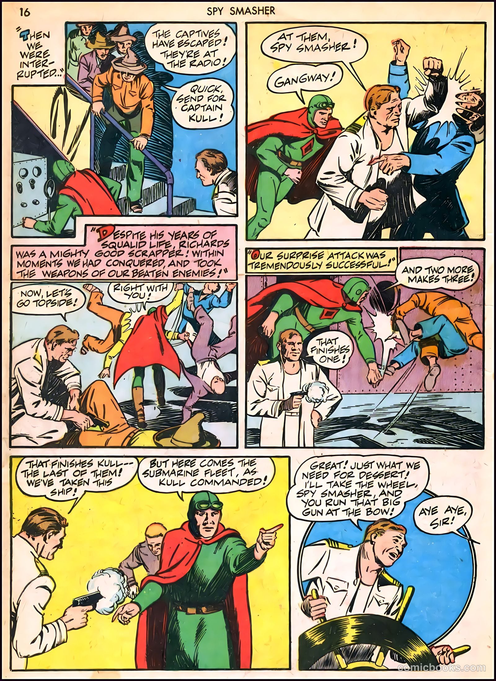 Spy Smasher #6 (1942) — page 16 of 68
