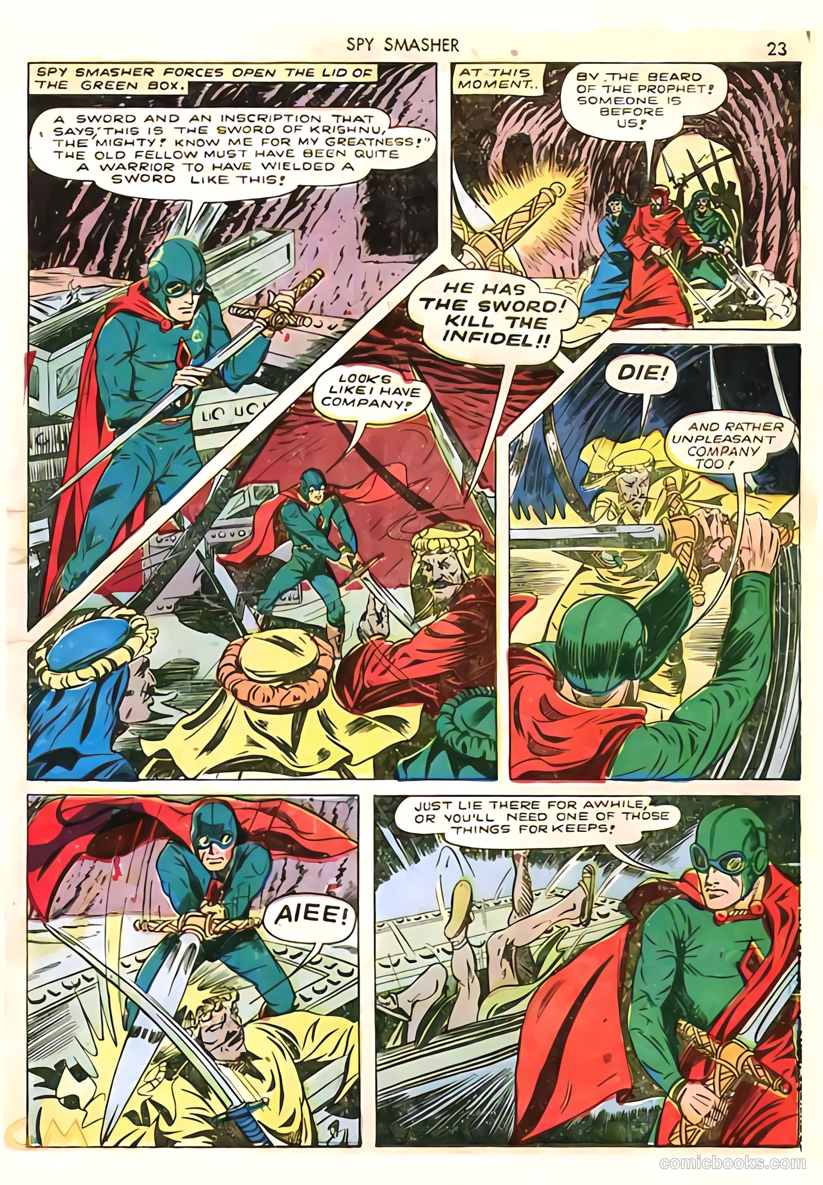 Spy Smasher #8 (1942) — page 23 of 69