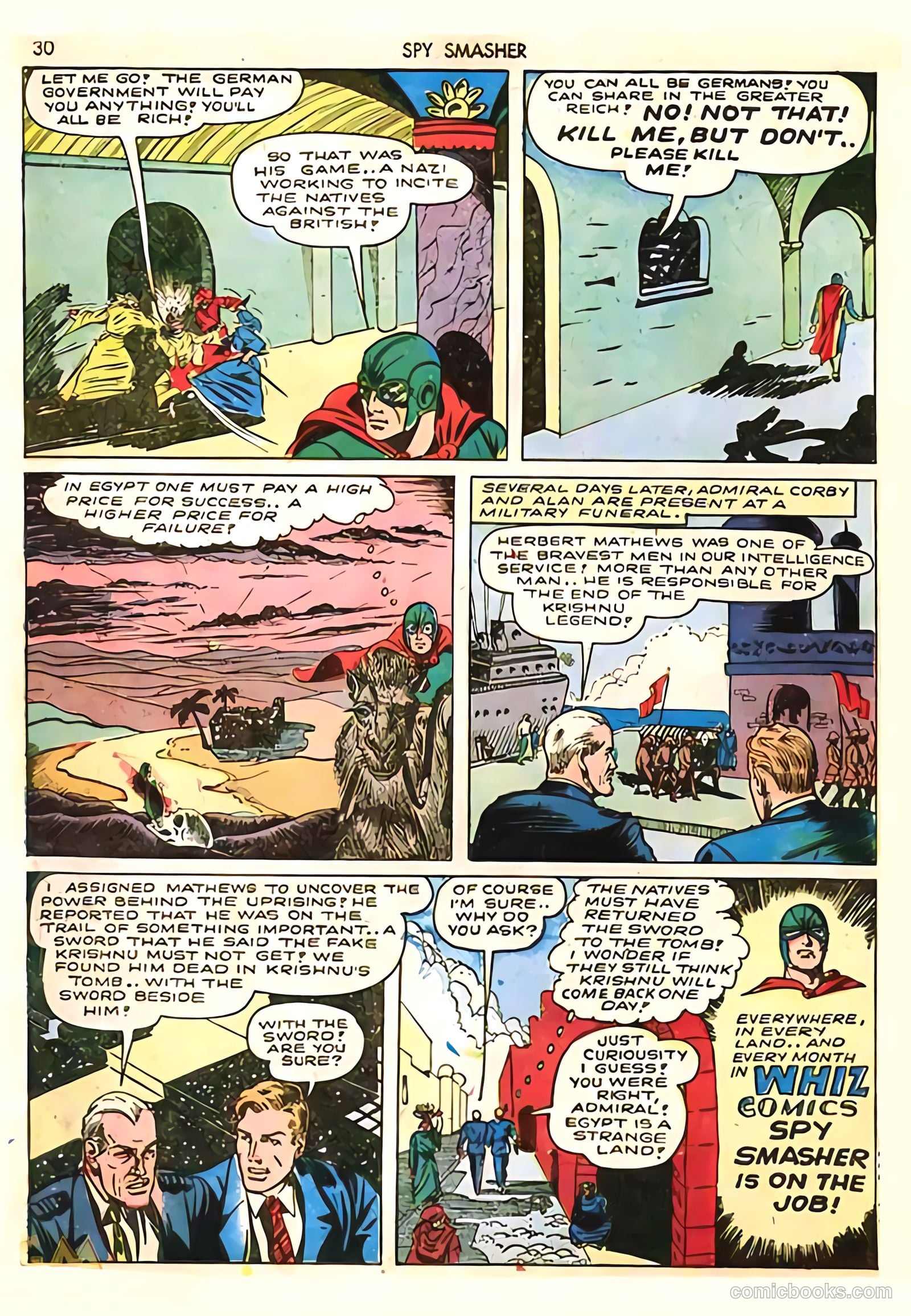 Spy Smasher #8 (1942) — page 30 of 69