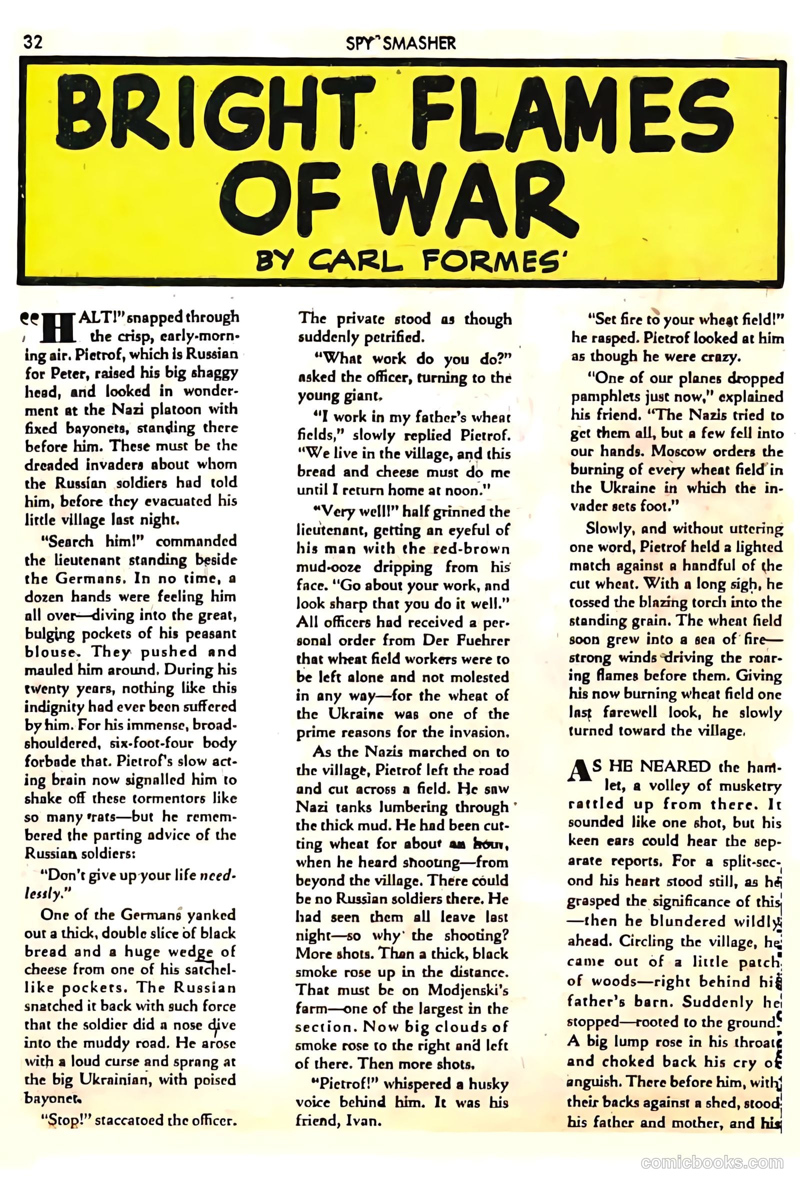 Spy Smasher #8 (1942) — page 32 of 69