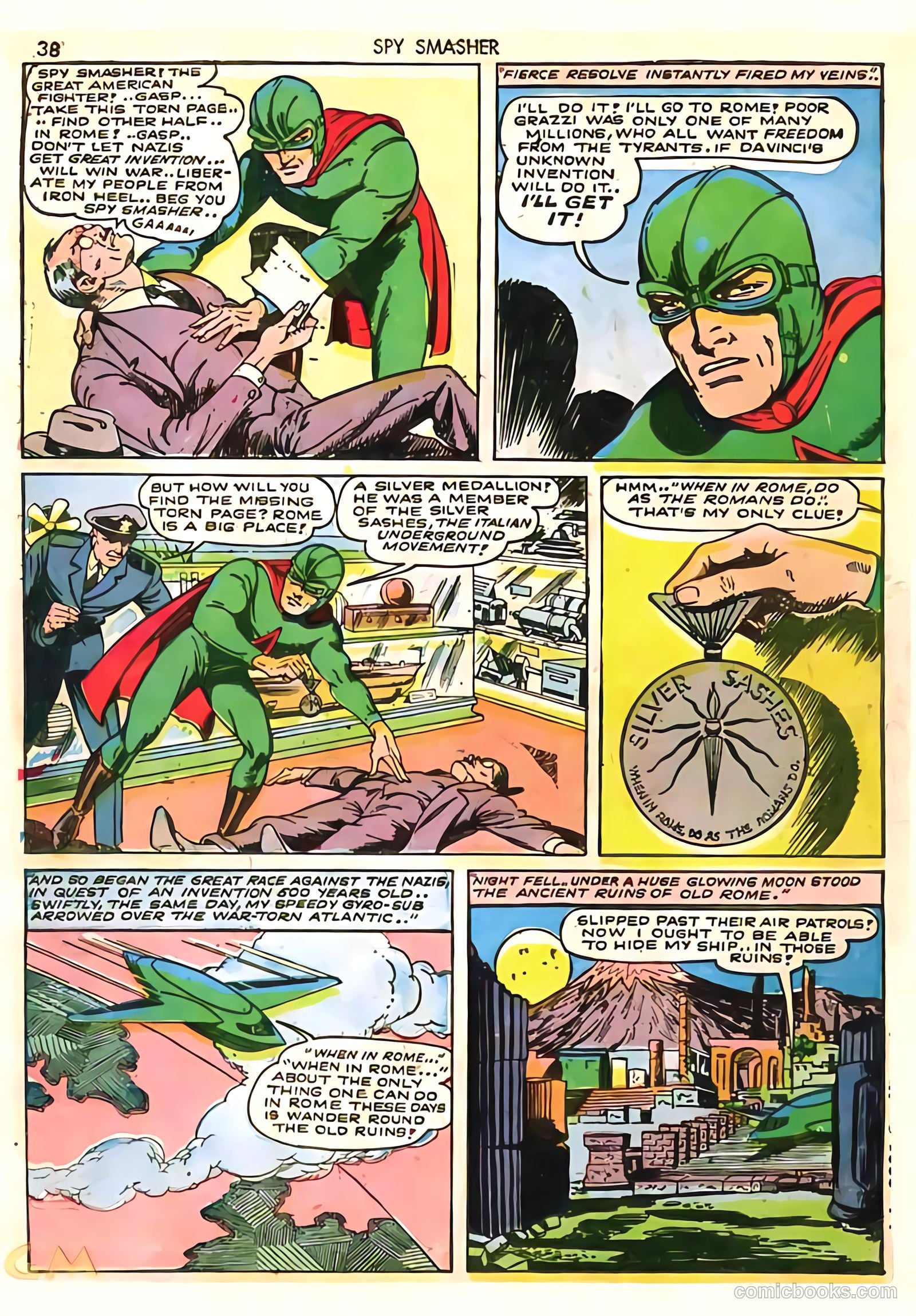 Spy Smasher #8 (1942) — page 38 of 69