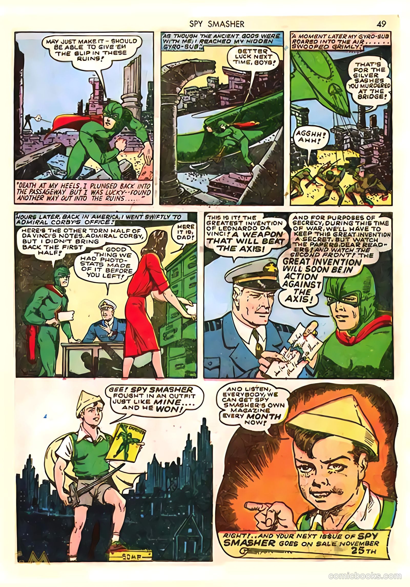 Spy Smasher #8 (1942) — page 49 of 69