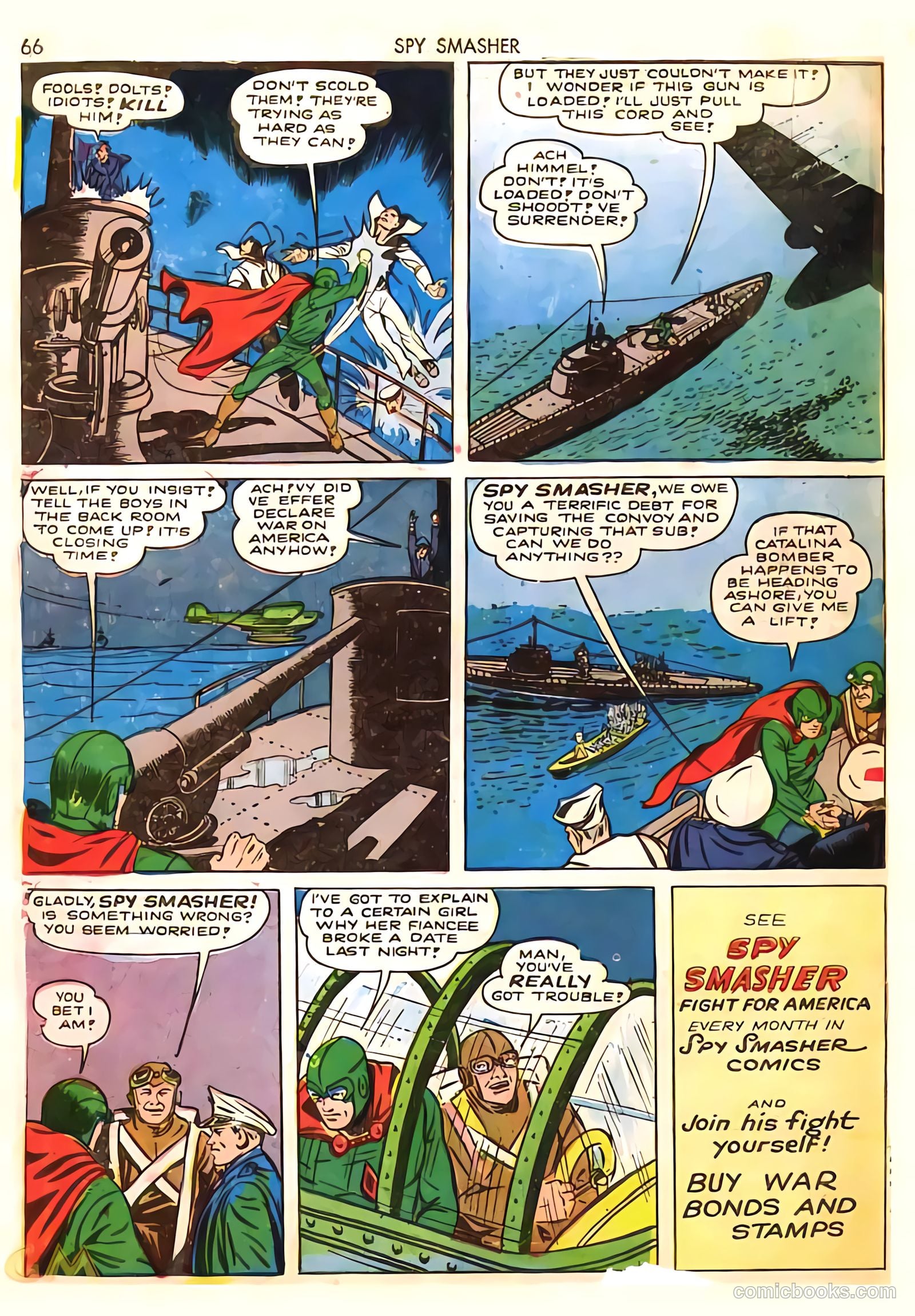 Spy Smasher #8 (1942) — page 66 of 69