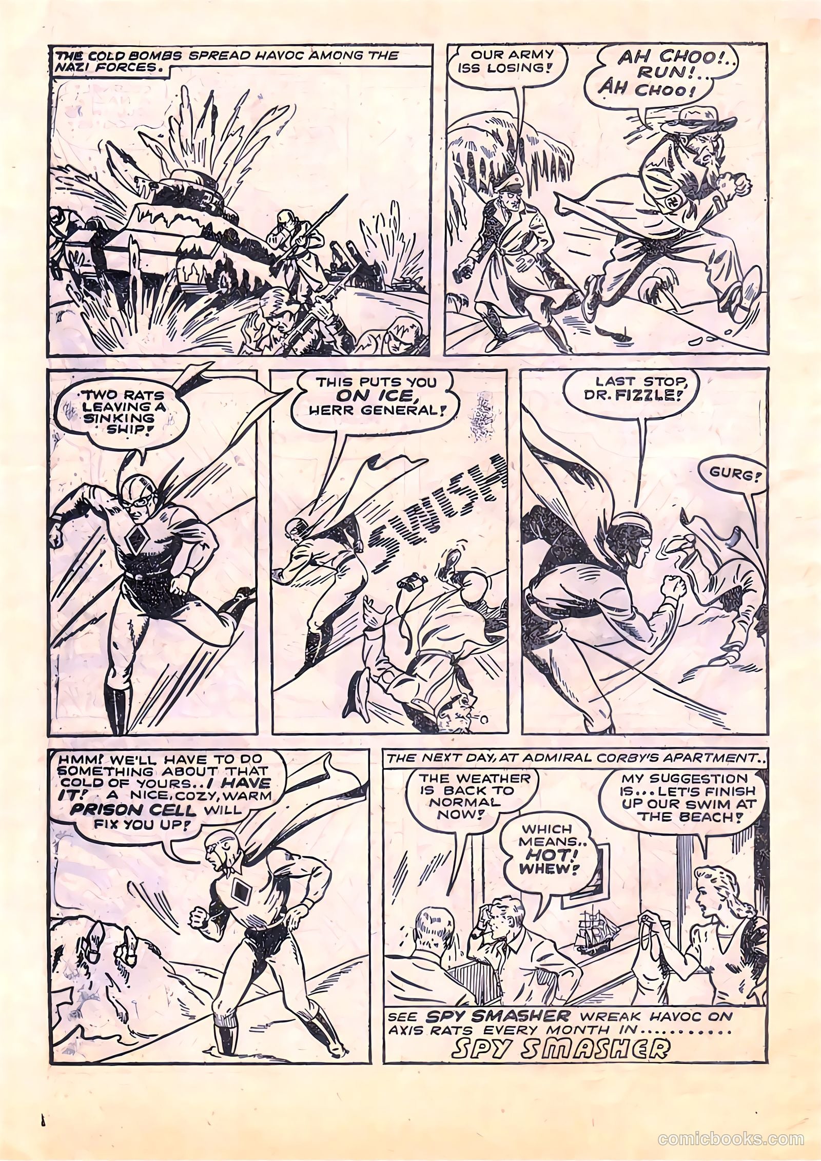 Spy Smasher #9 (1942) — page 14 of 21