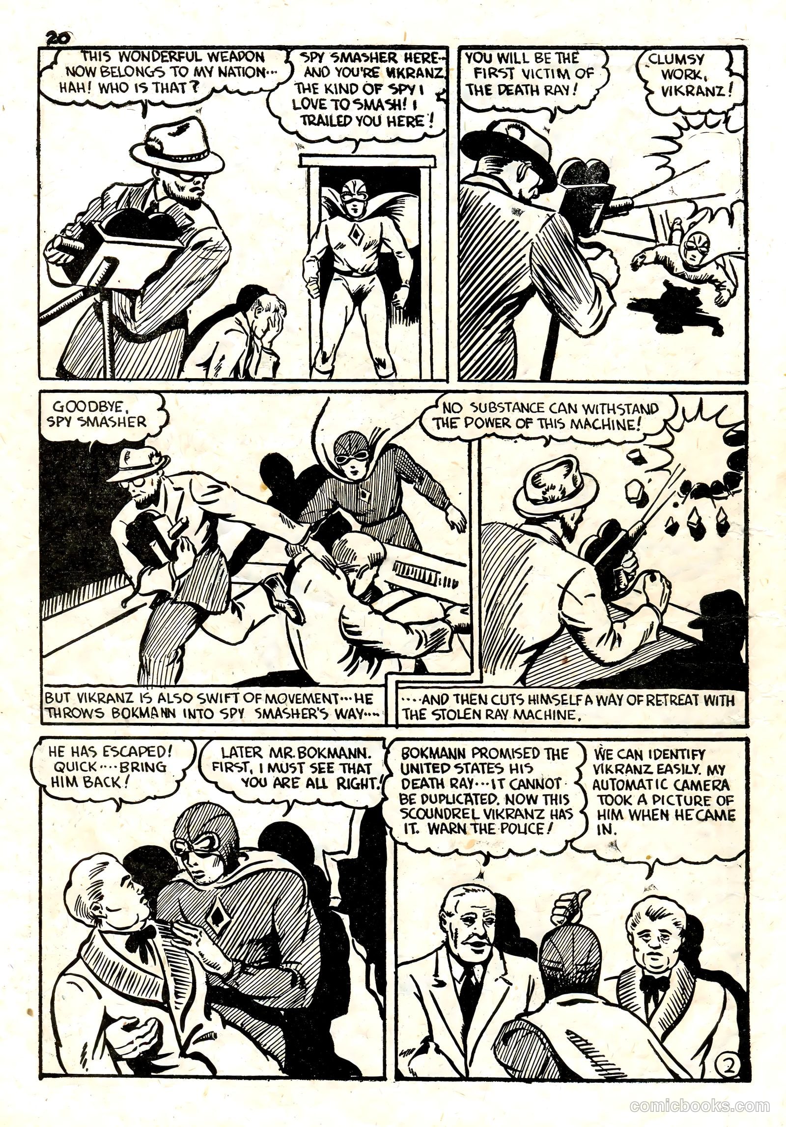 Spy Smasher Comics #1 (1942) — page 19 of 58