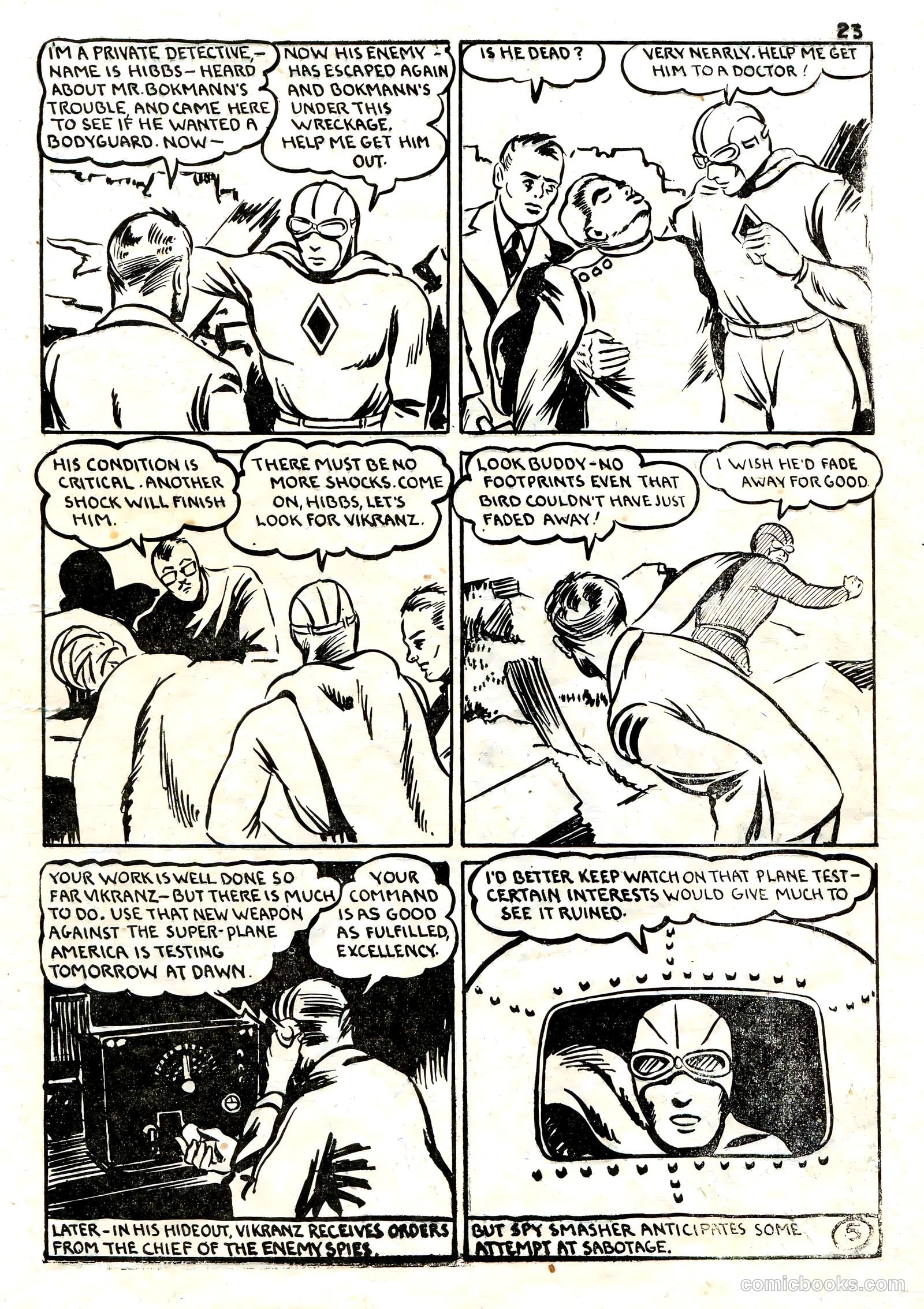 Spy Smasher Comics #1 (1942) — page 22 of 58