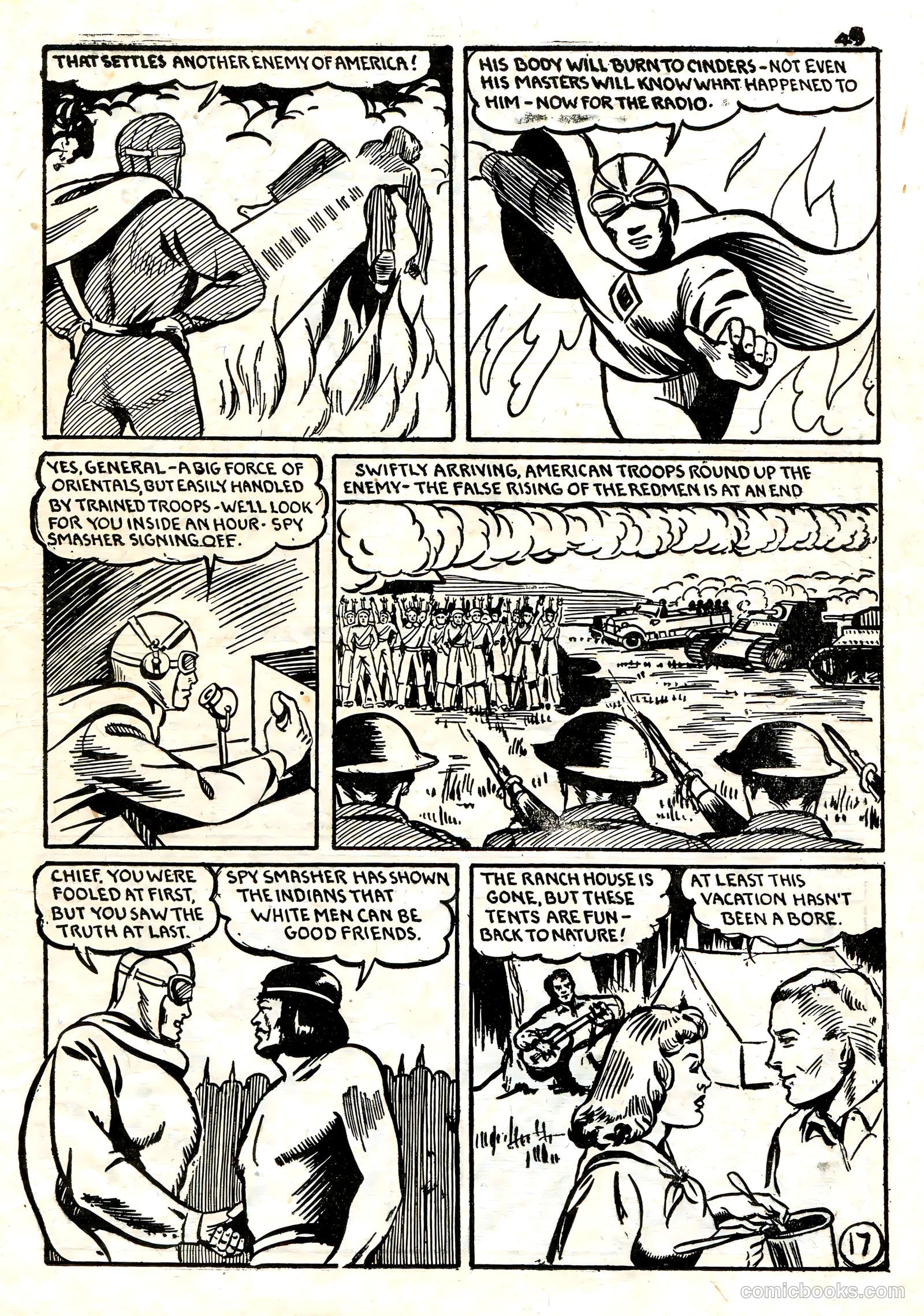 Spy Smasher Comics #1 (1942) — page 44 of 58