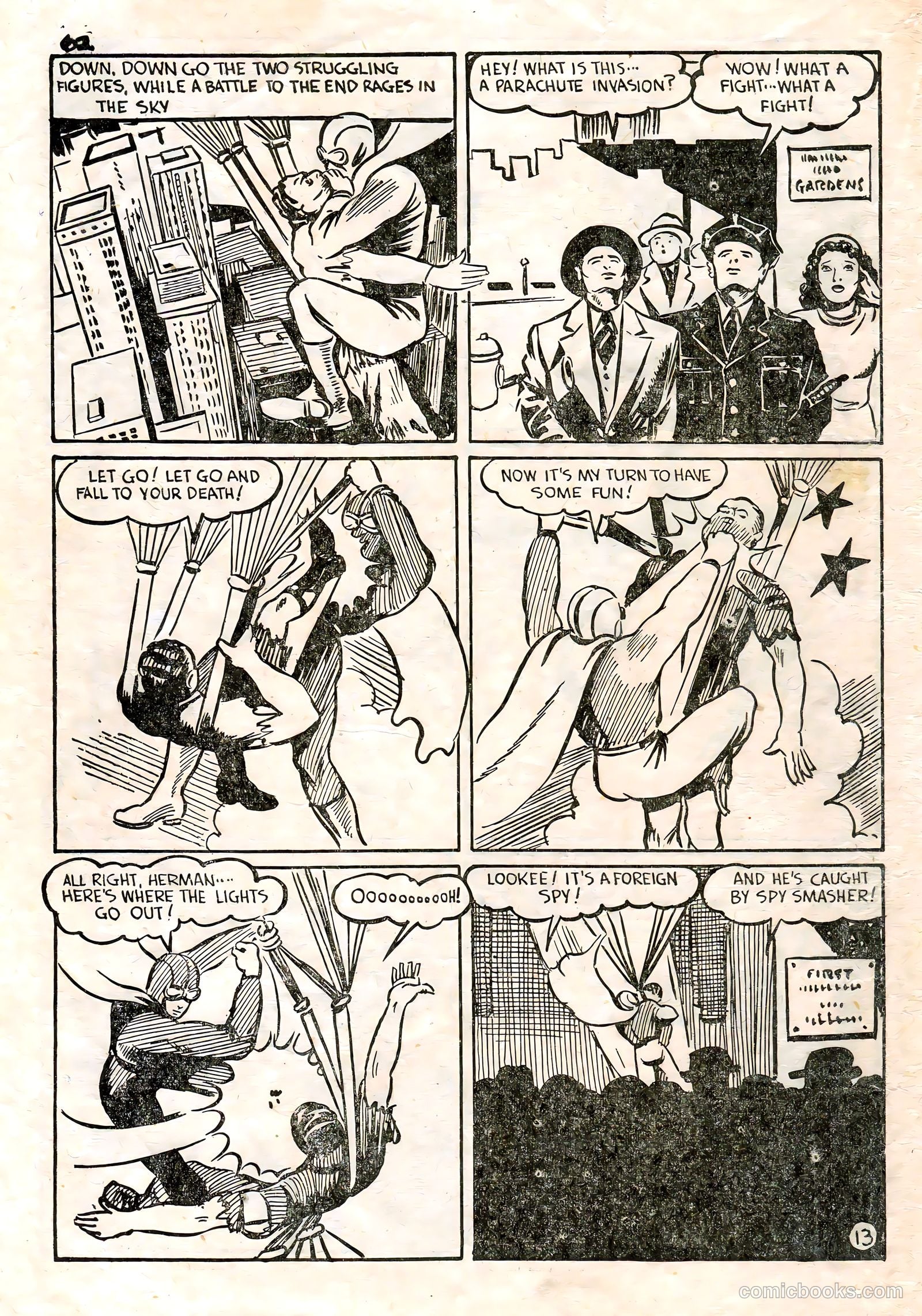 Spy Smasher Comics #1 (1942) — page 57 of 58