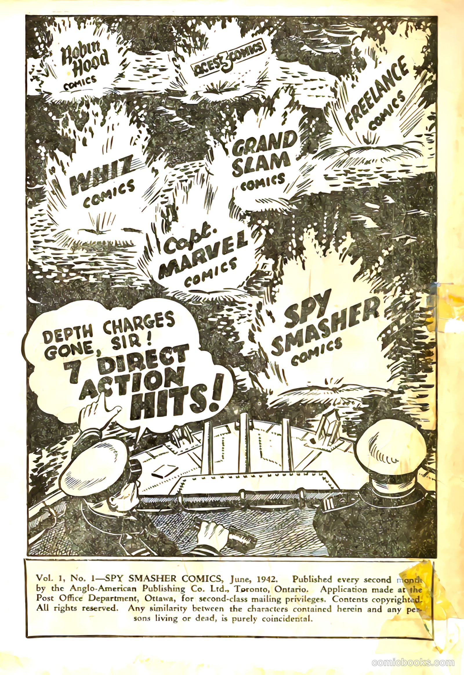 Spy Smasher Comics #1 (1942) — page 58 of 58