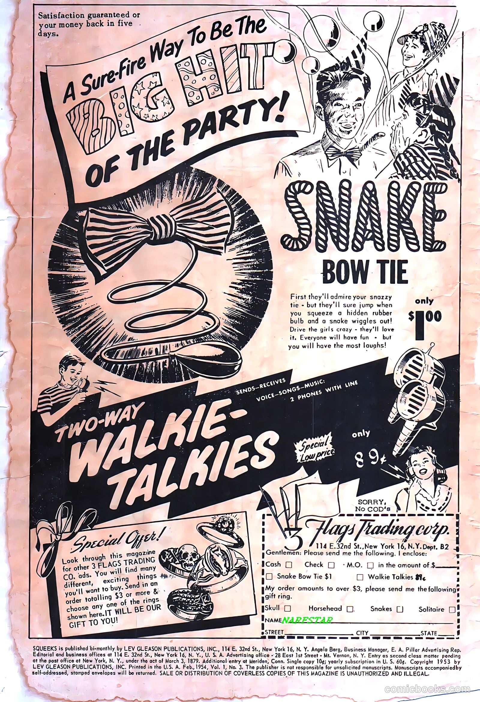 Squeeks #3 (1954) — page 2 of 36