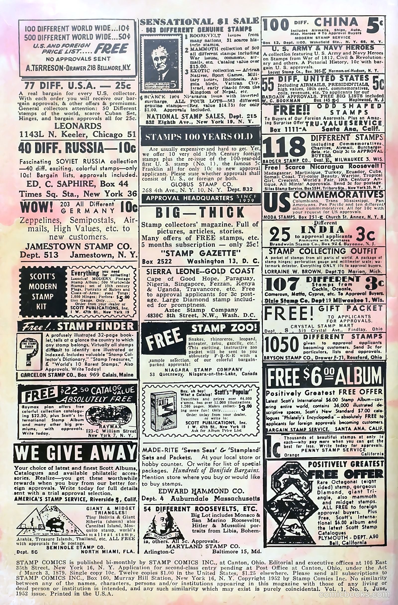 Stamp Comics #5 (1952) — page 2 of 37