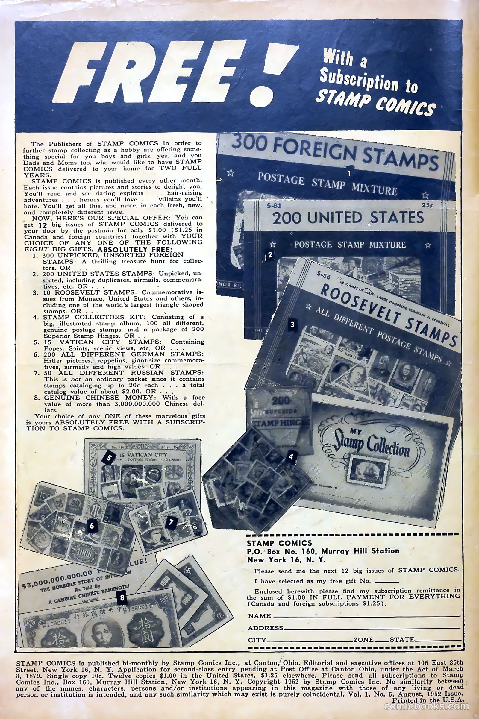 Stamp Comics #6 (1952) — page 2 of 37