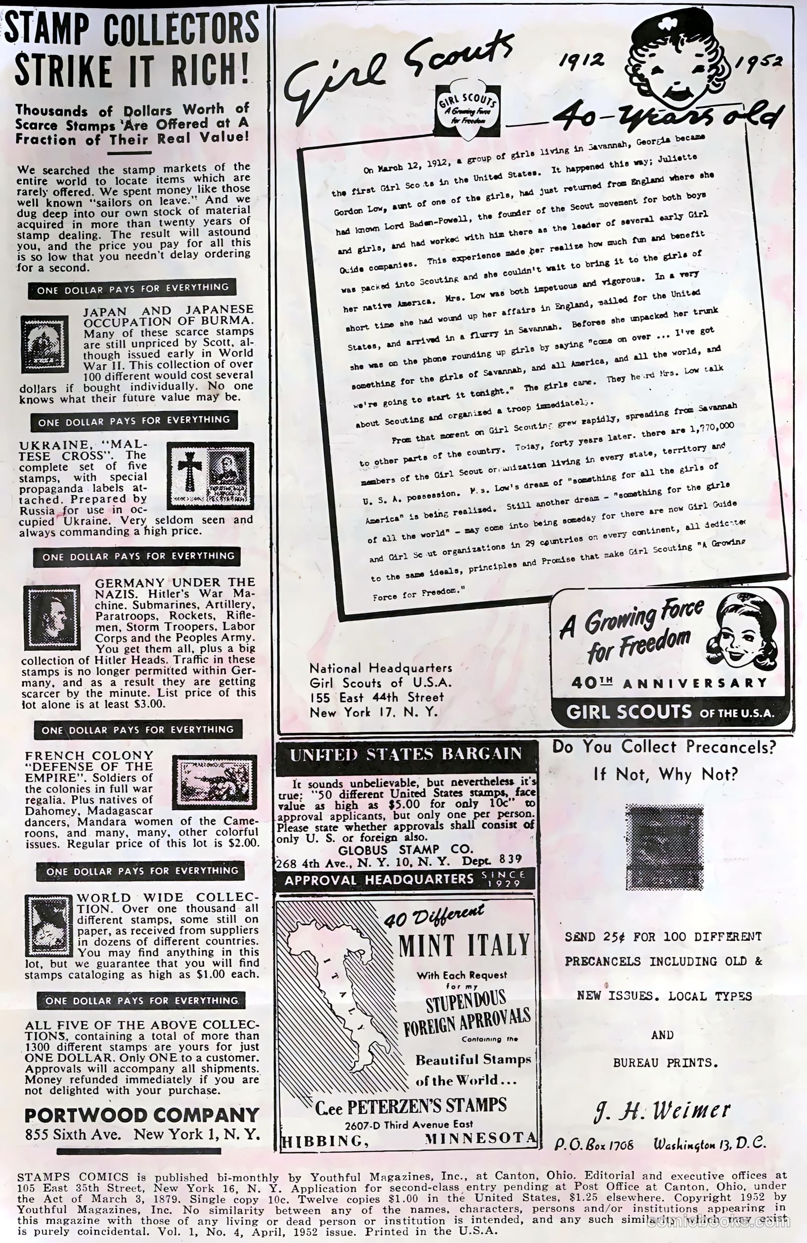 Stamps Comics #4 (1952) — page 2 of 36