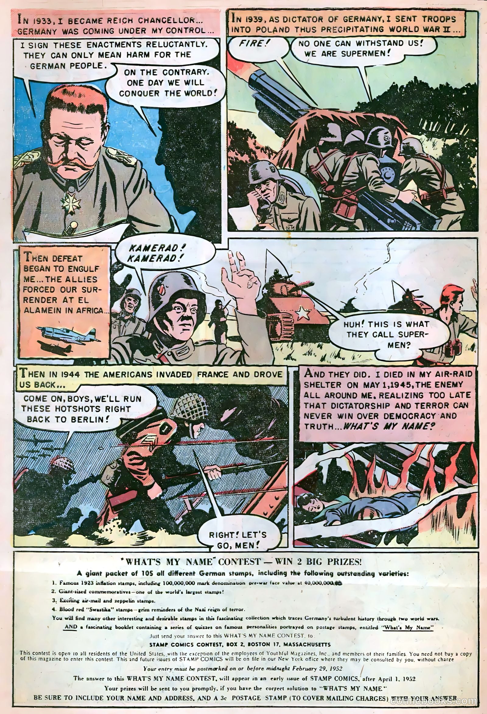 Stamps Comics #4 (1952) — page 34 of 36