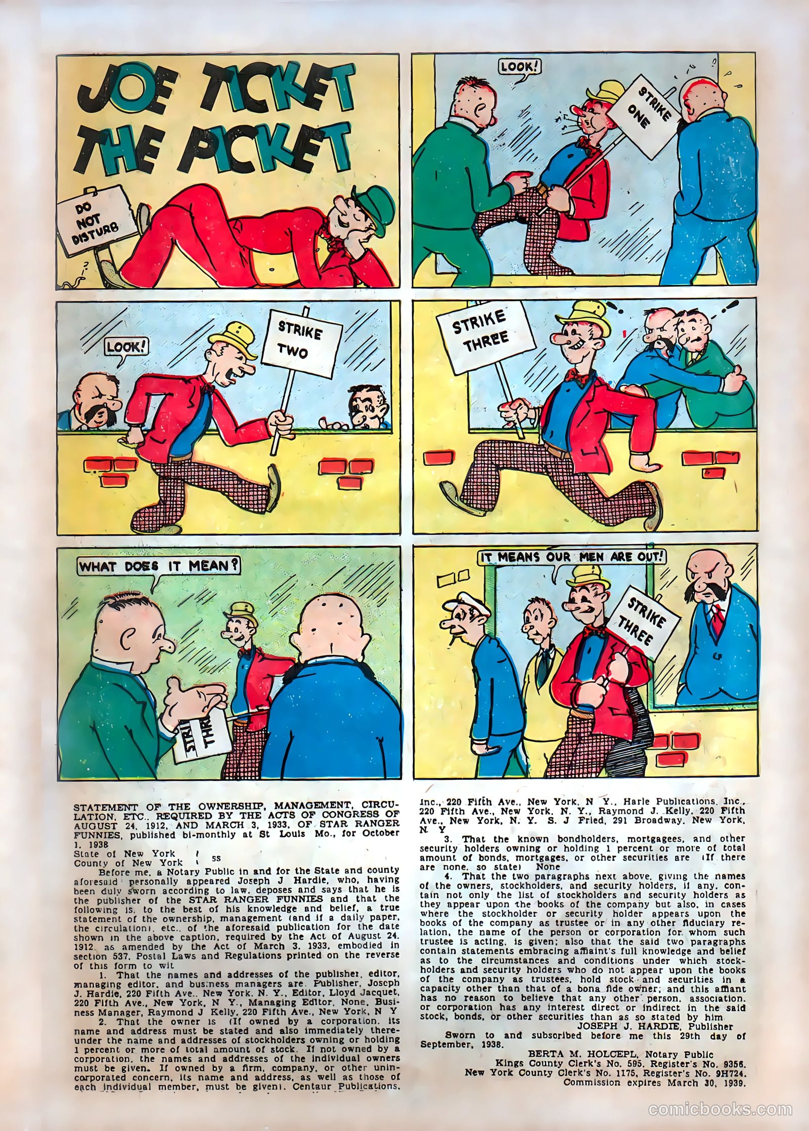 Star Ranger Funnies #1 (1939) — page 43 of 51