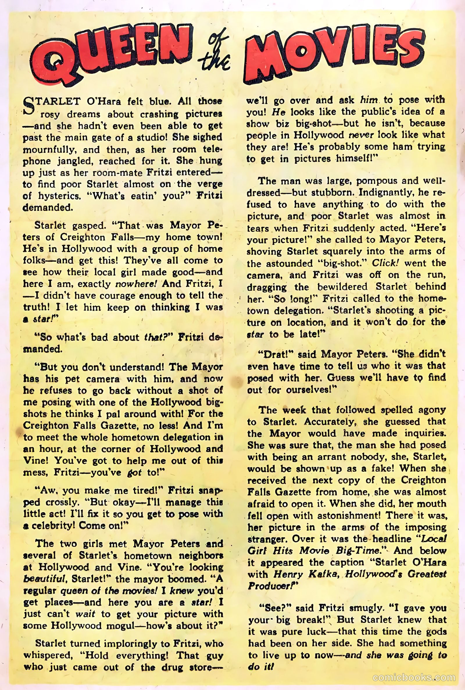 Starlet O'Hara in Hollywood #1 (1948) — page 28 of 52