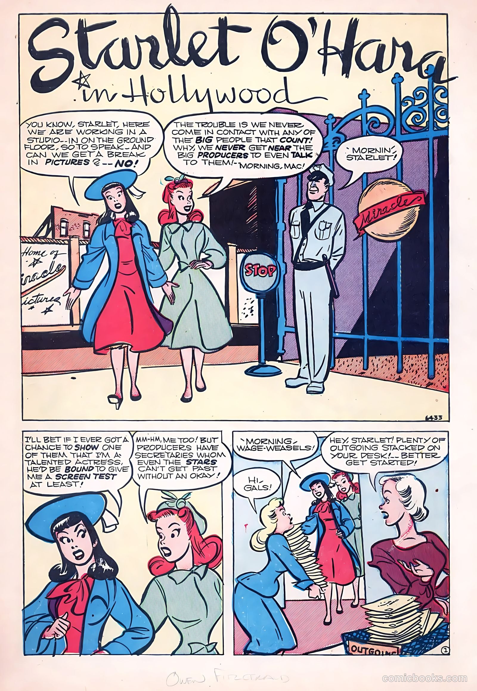 Starlet O'Hara in Hollywood #4 (1949) — page 3 of 35