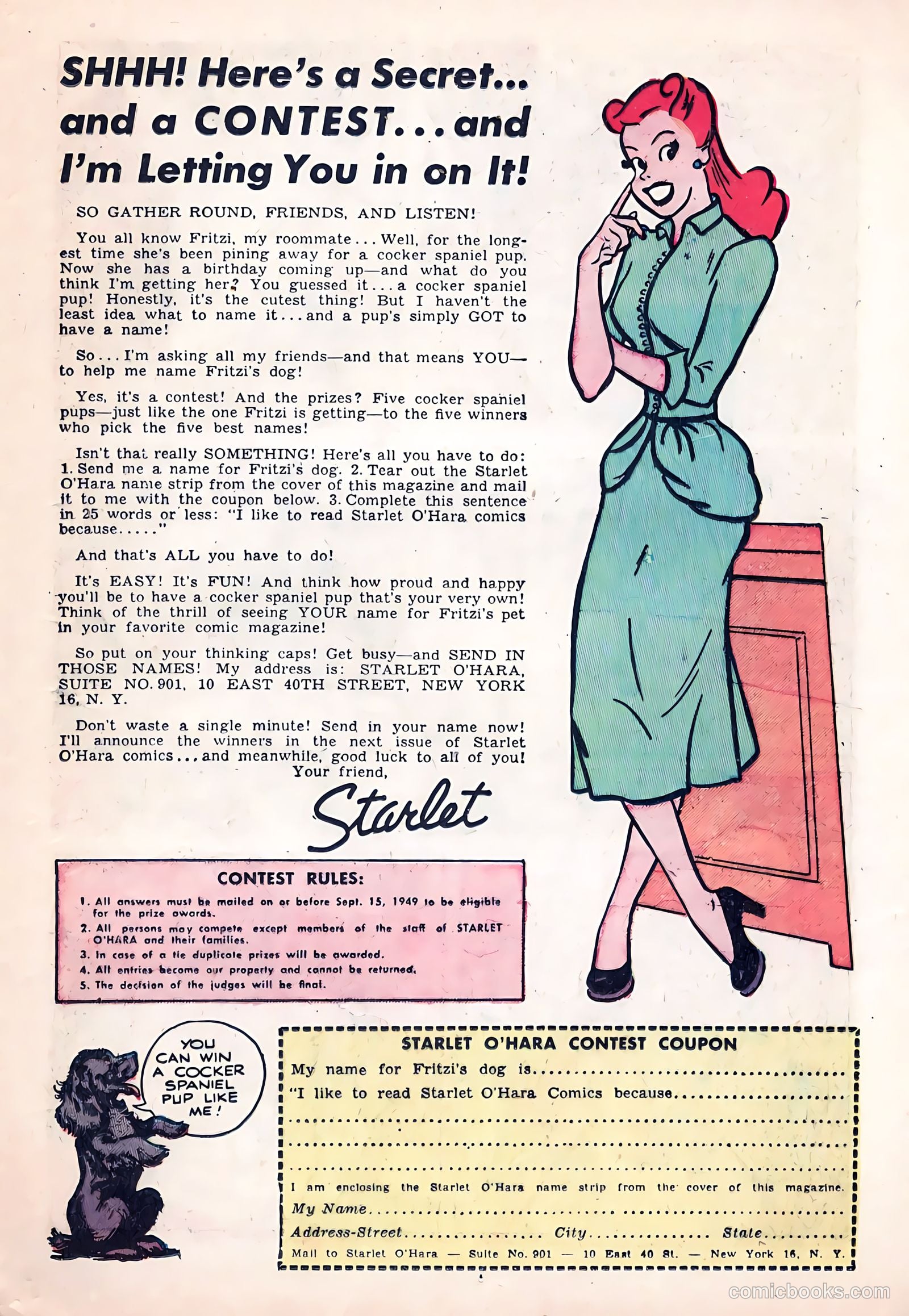 Starlet O'Hara in Hollywood #4 (1949) — page 13 of 35